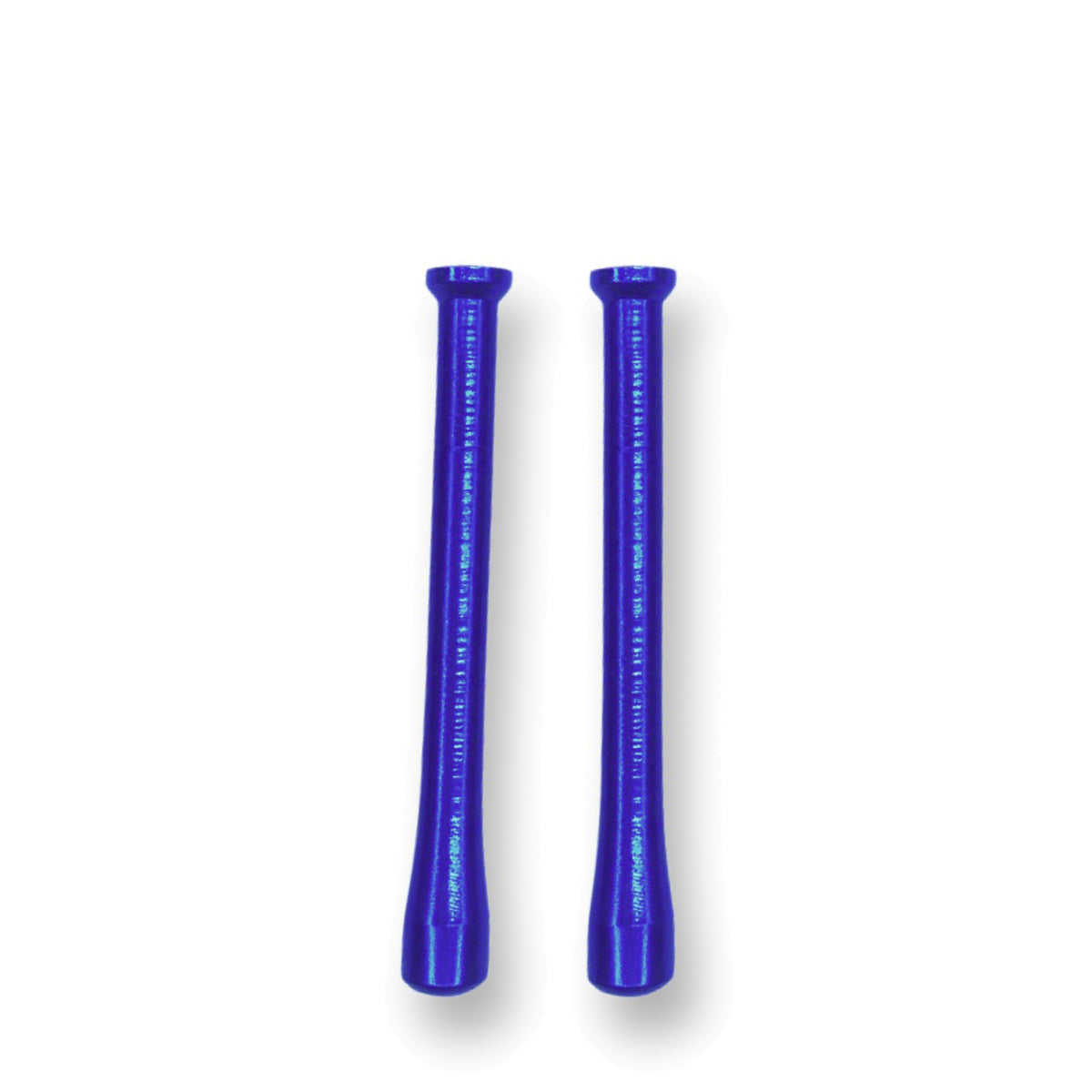 Juego de 2 tubos decorativos de aluminio (68mm, Azul) – Elegante y Práctico