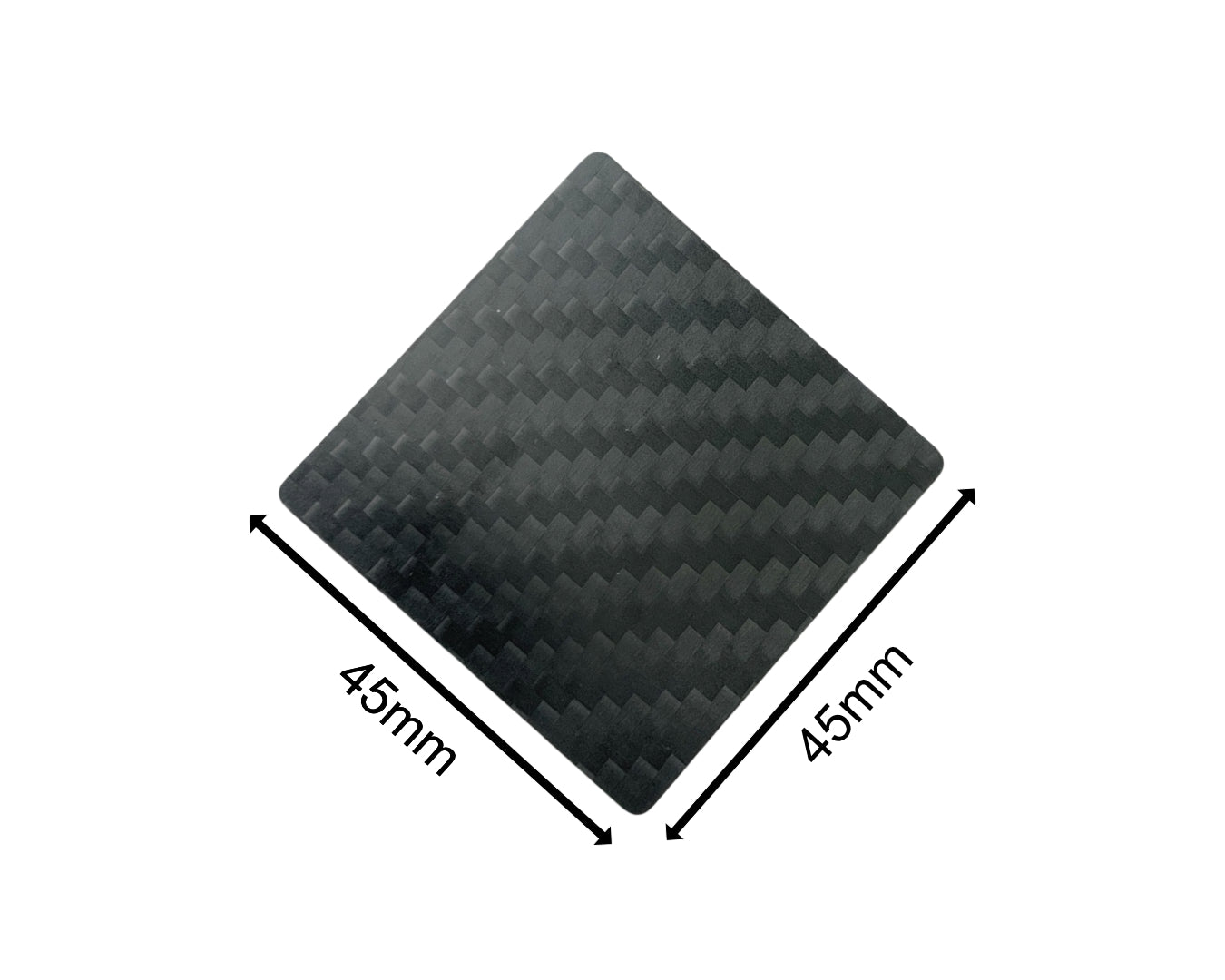 Hack card made of real carbon fiber in mini format-pull and hack card black, stable and elegant made of carbon