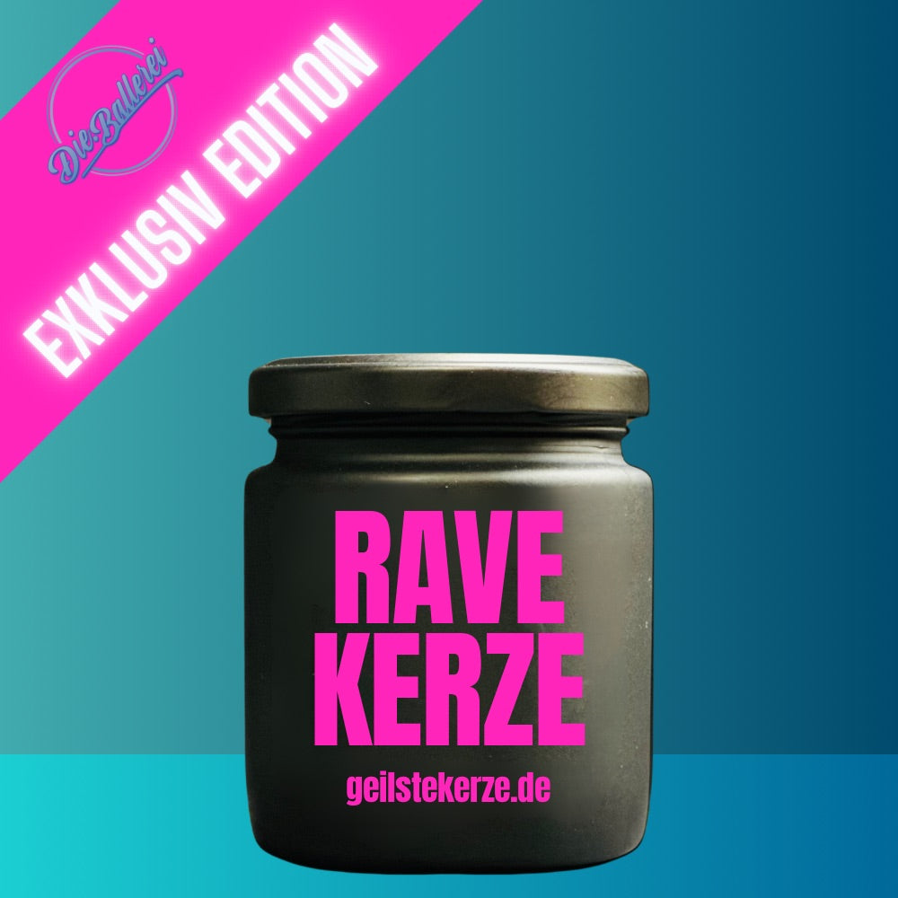 Scented candle - RAVE candle - Exclusive Die.Ballerei collection in pink