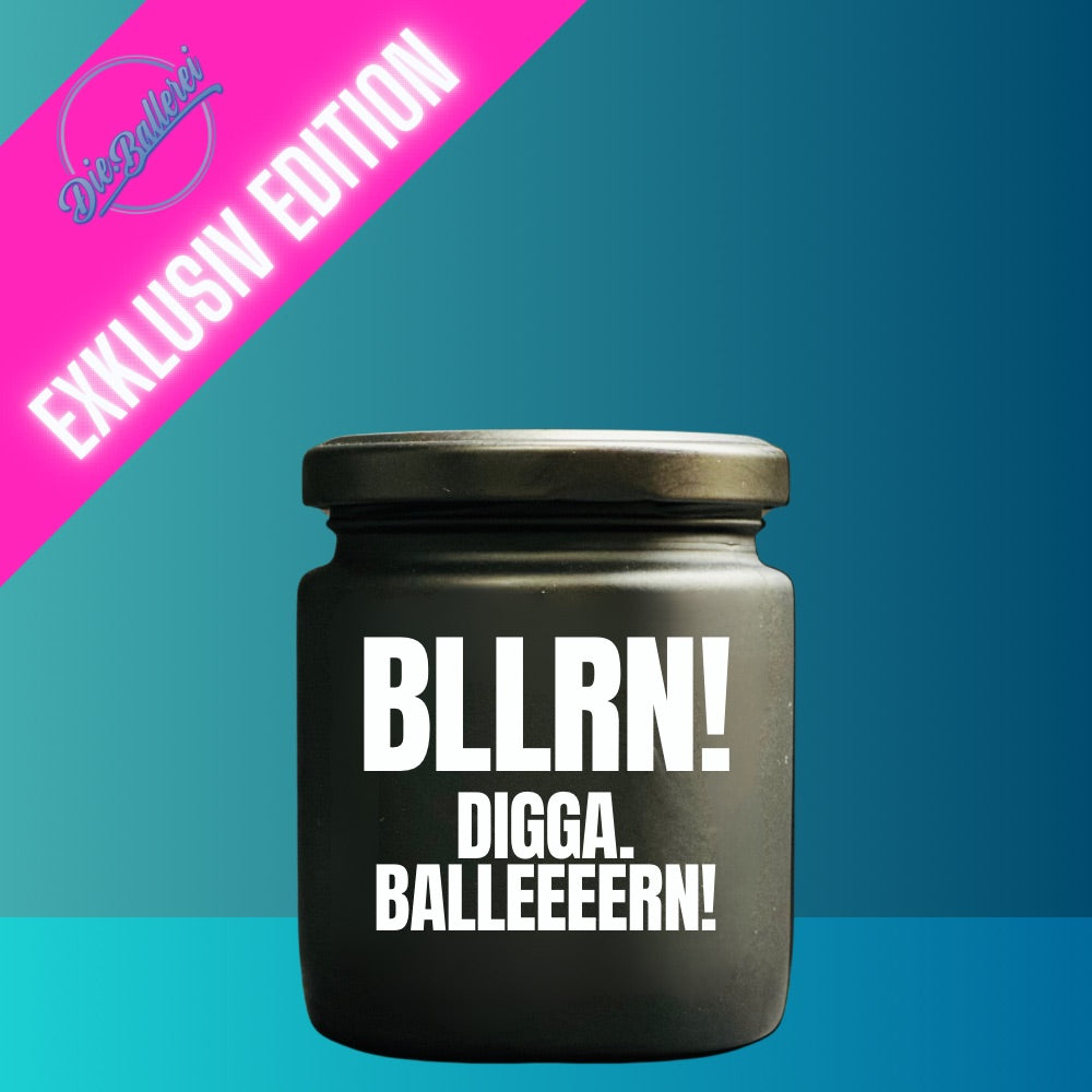 Scented candle - BLLRN! Digga. Balleeeen! - Exclusive Die.Ballerei collection in white