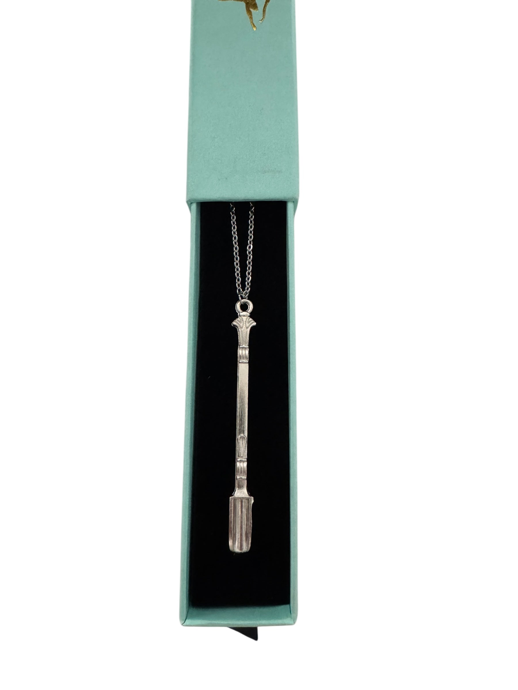 COLLIER BAILARINA Argent – Chaîne en acier inoxydable réglable avec pendentif cuillère