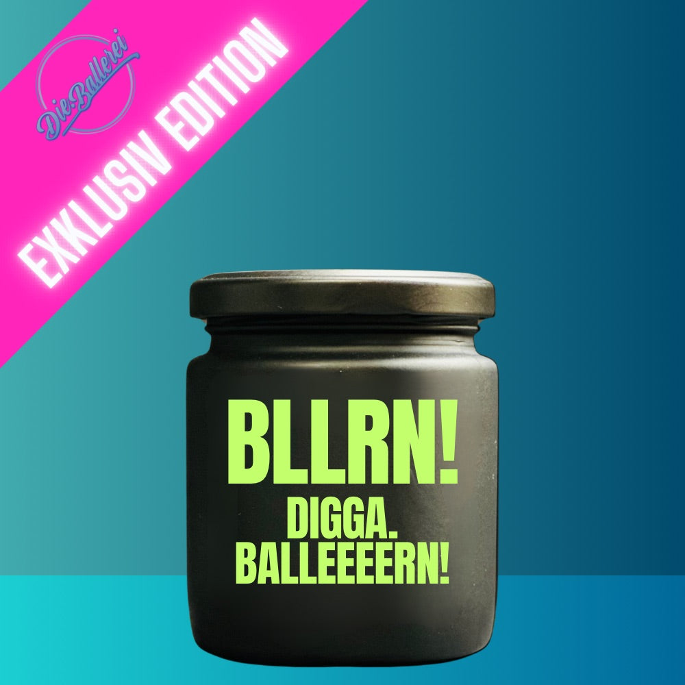 Scented candle - BLLRN! Digga. Balleeeen! - Exclusive Die.Ballerei collection in green