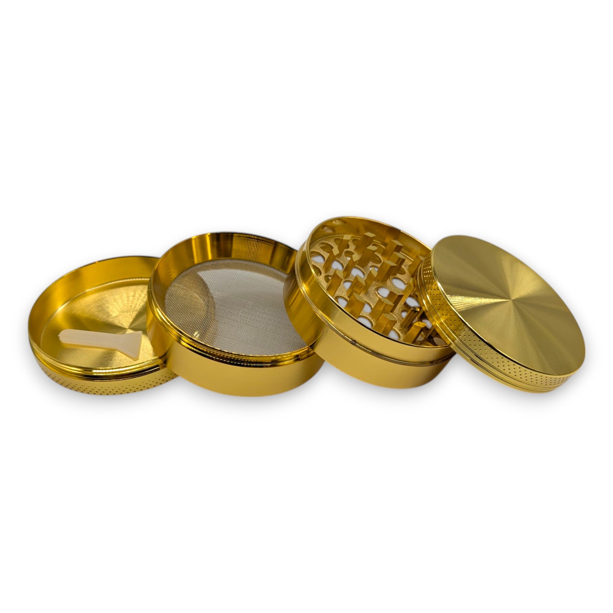 XL Molinillo Premium de 4 piezas – 63mm – Dorado