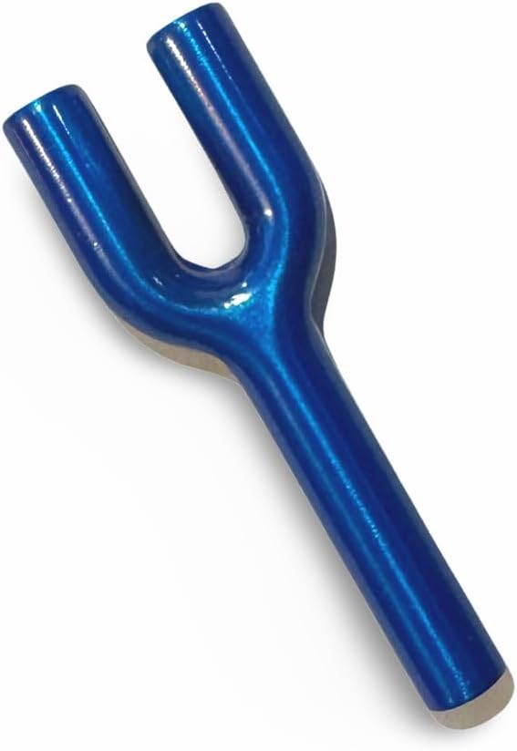 Doppel-Ziehröhrchen de aluminio (70mm, azul) – Estable y práctico