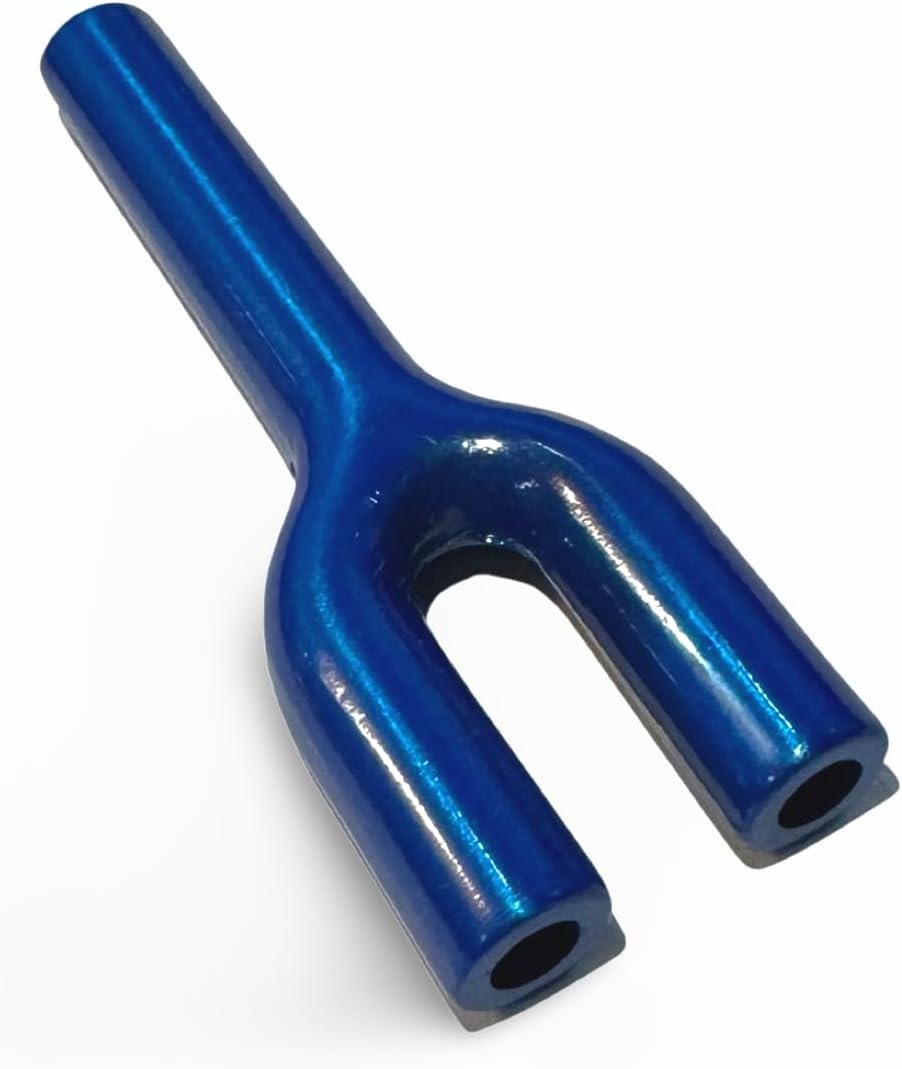 Doppel-Ziehröhrchen van Aluminium (70mm, Blauw) – Stevig & Praktisch