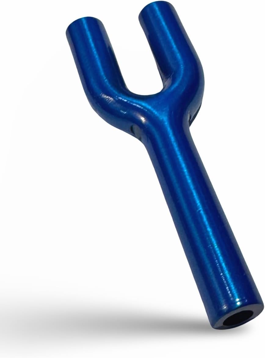 Doppel-Ziehröhrchen de aluminio (70mm, azul) – Estable y práctico