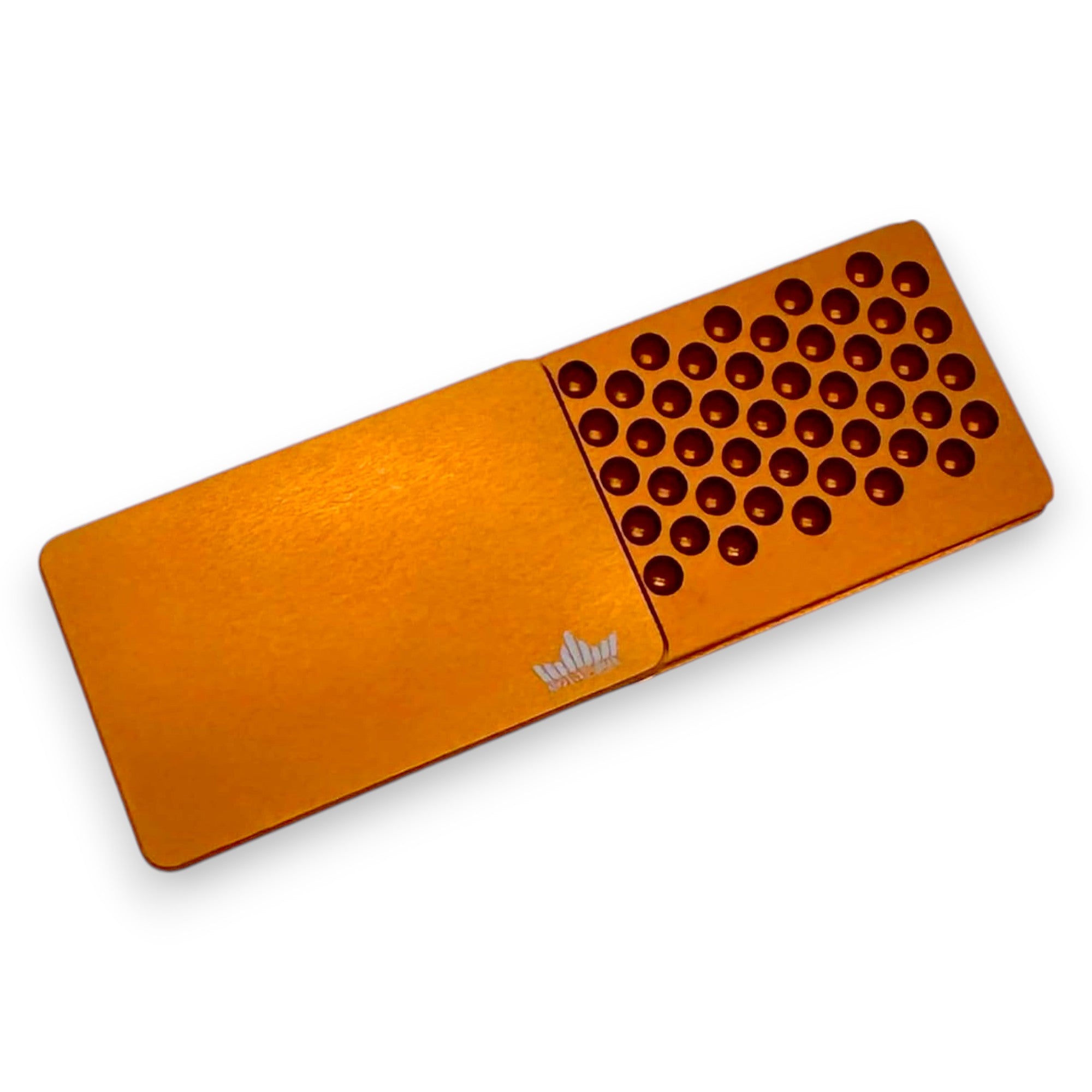 Royal Box Royalbox Orange Honeycomb incl. integrated tube for snuff for on the go SPECIAL EDITION