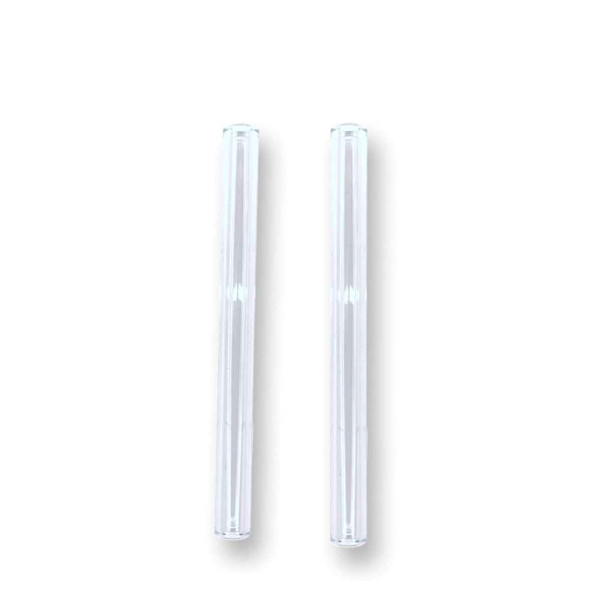 2 x glass drawing tube straw drinking straw straw snuff bat snorter nasal tube snuff very stable, 10cm long