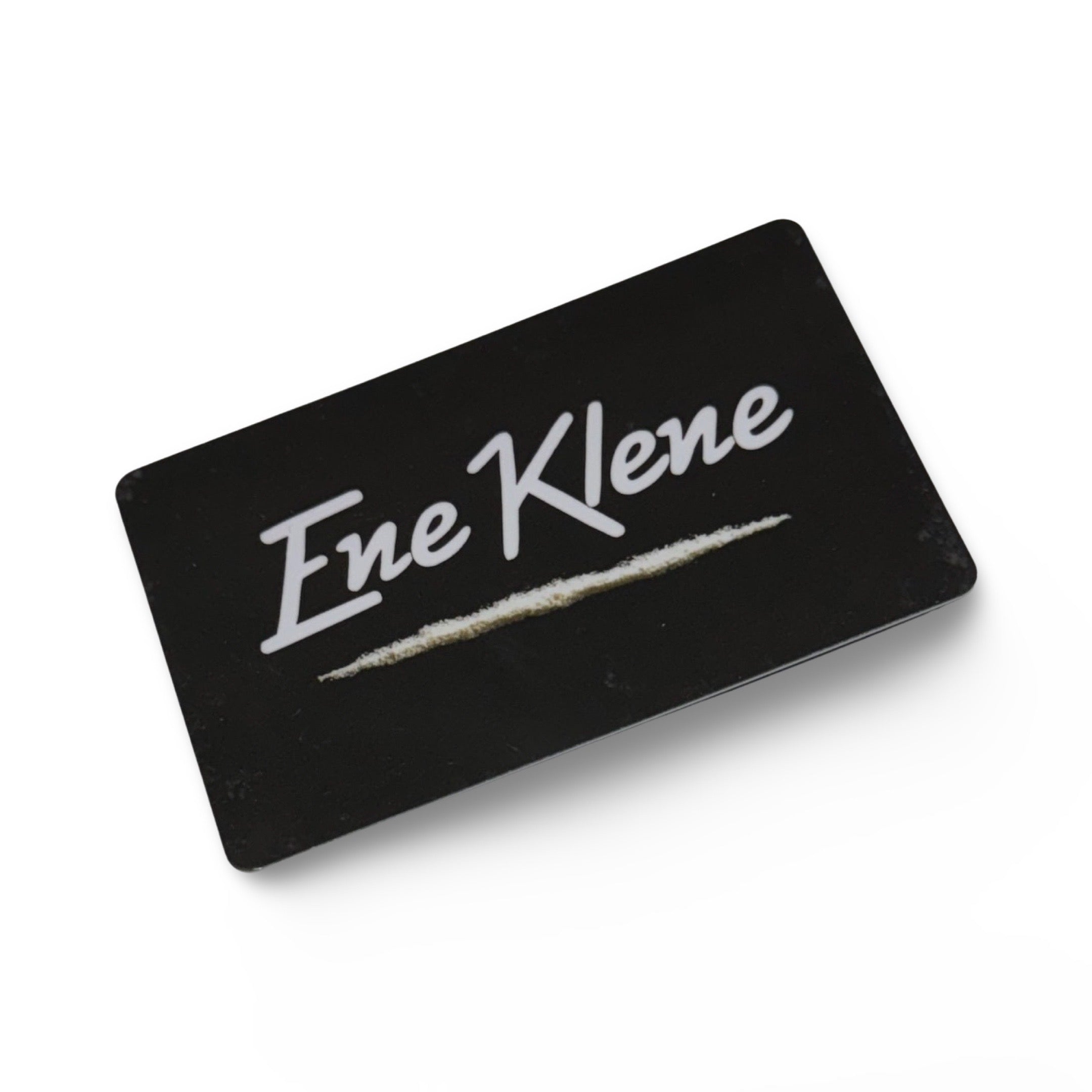 Card "Ene Klene 2" in EC card/ID card format for snuff - hack card -