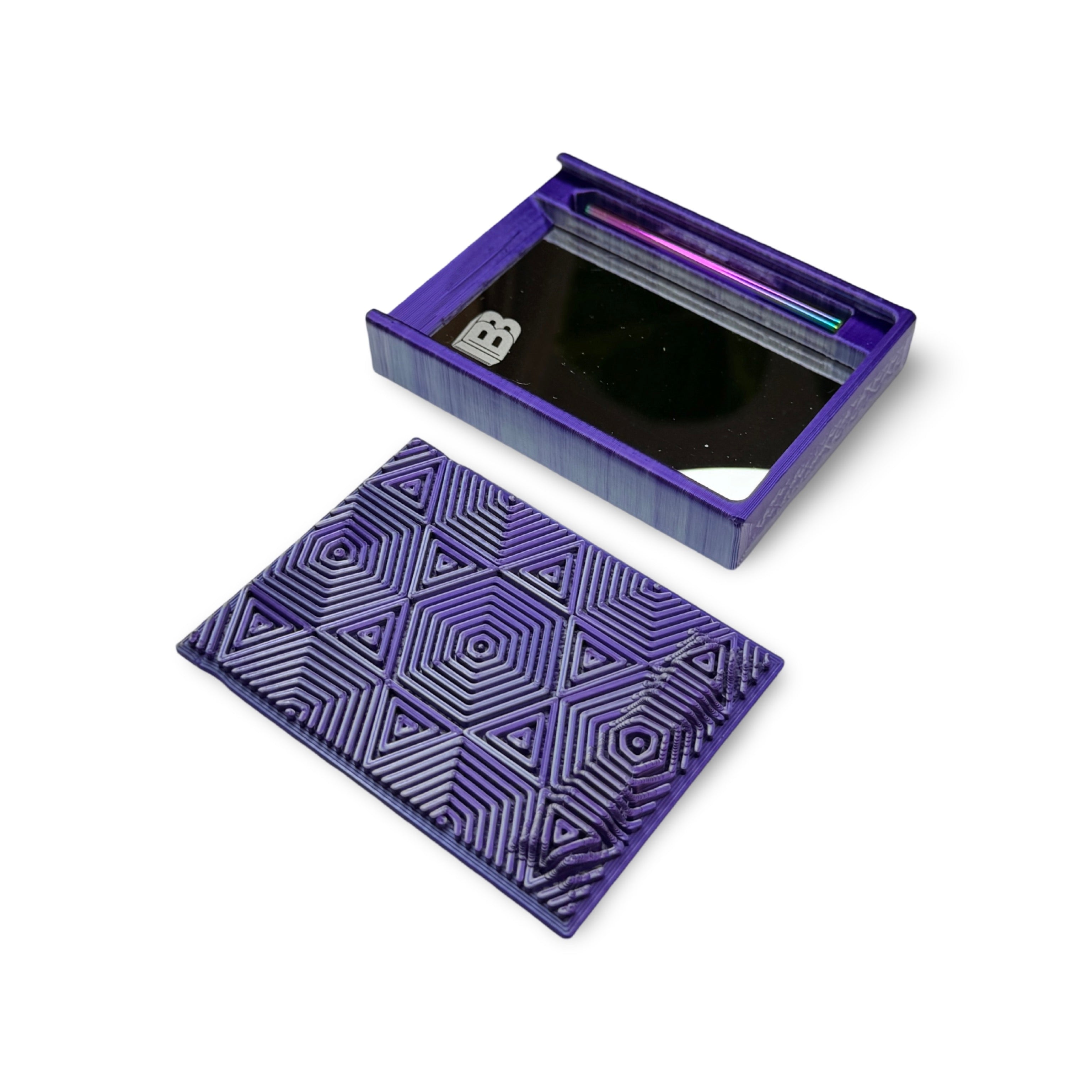 Baller box DMT Dreams Mystic Cosmic Purple including integrated mirror, tube and hack cards #3