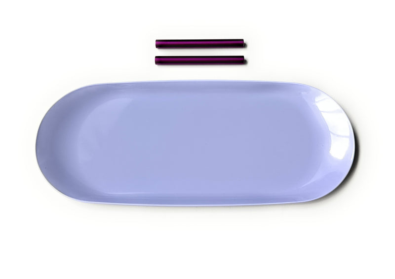 SET Pastel Purple/Violet 1x metal board incl. 2 drawing tubes drawing pad Classy Edel Straw Tube