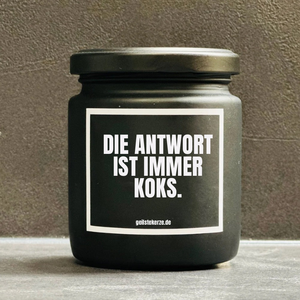 Scented candle - The answer is always coke