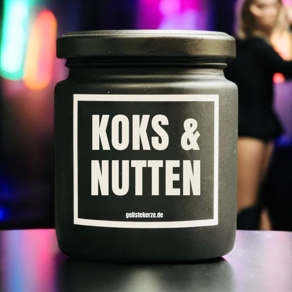 Geilste Kaars – Geurkaars „KOKS & NUTTEN“