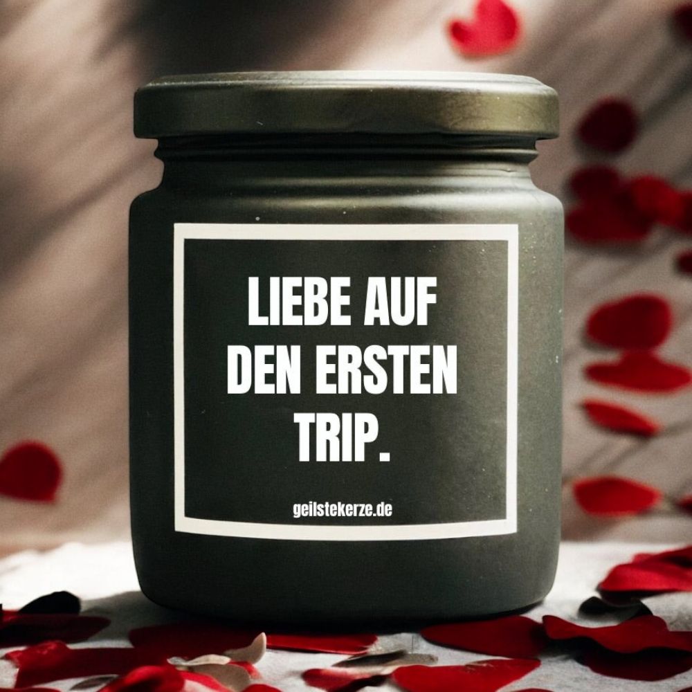 Geilste Kaars – Geurkaars "LIEFDE OP DE EERSTE TRIP"