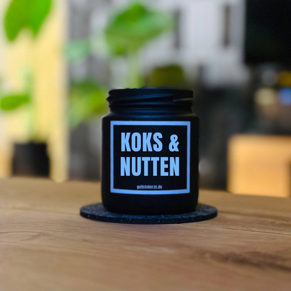 Geilste Kaars – Geurkaars „KOKS & NUTTEN“