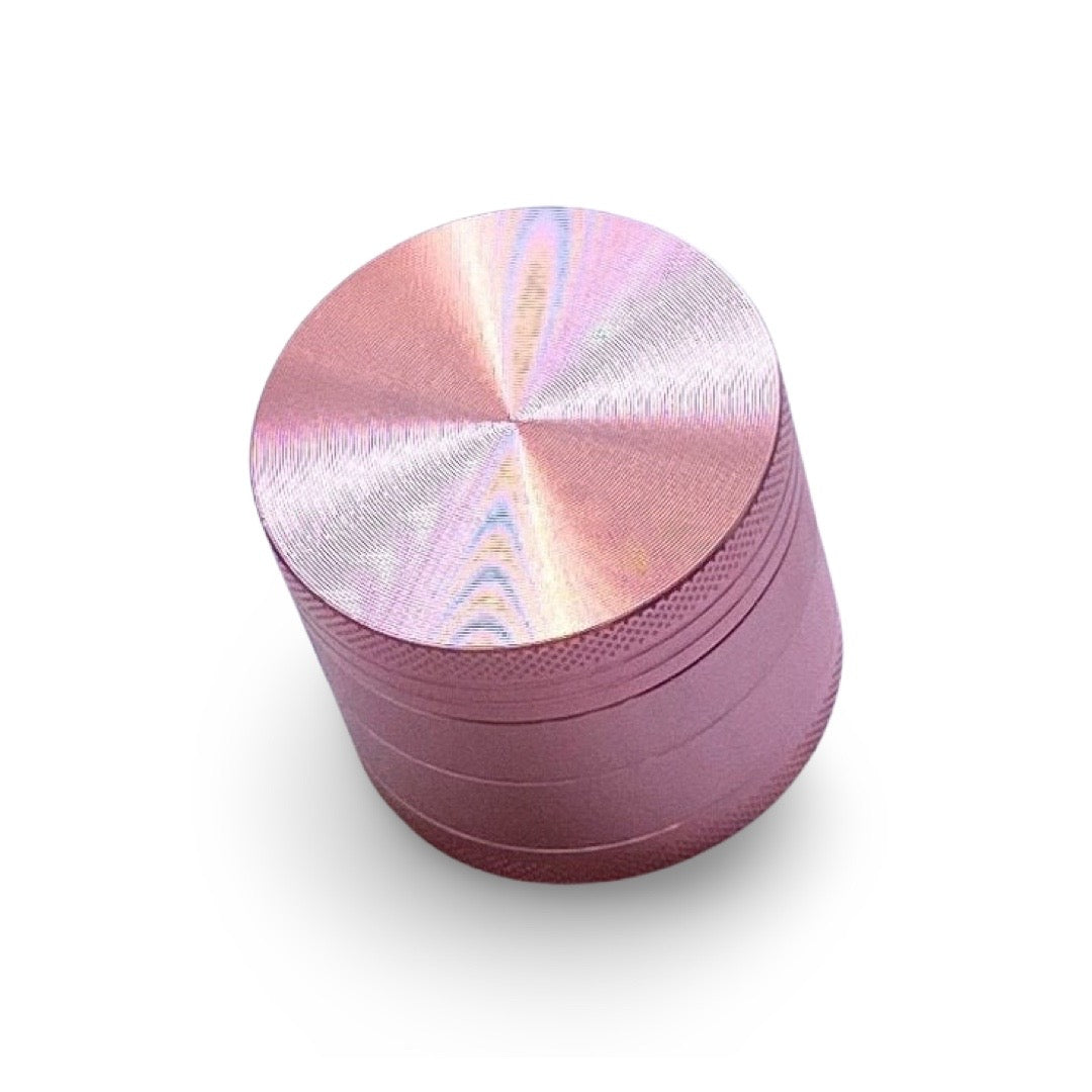 Grinder Rosé Rose 4 Couches Aluminium avec Aimant Broyeur à Fumer (60mm) Rose