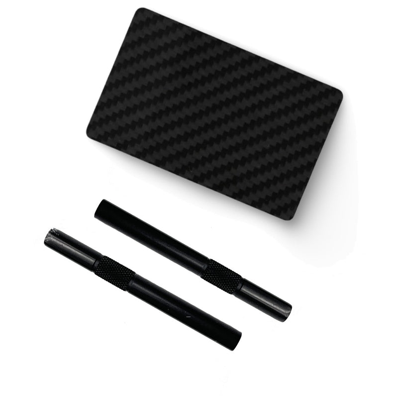 SET carte hack en carbone et tube à priser en aluminium de haute qualité, rainuré 80 mm en noir mat