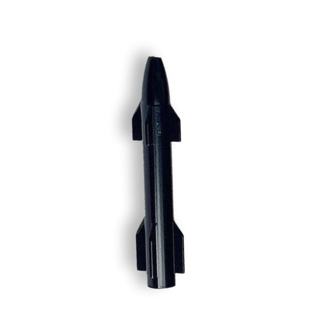 Tube made of aluminum in rocket look - for your snuff - draw tube - snuff - snorter - length 77mm black