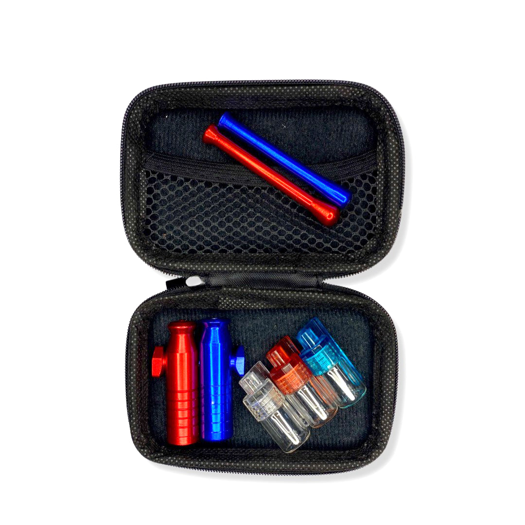 Praktische Soft Case Set – Rood/Blauw - Compact, veelzijdig & stijlvol