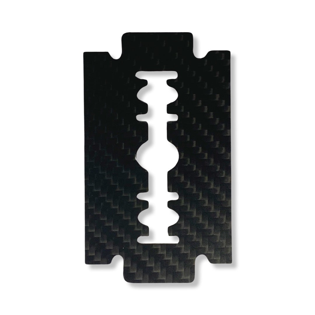 Hack card made of real carbon fiber in razor blade format in EC card/ID card size - Hack card-black, stable and elegant made of carbon