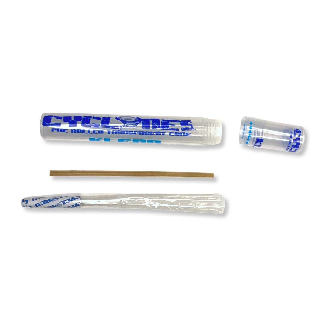 Cyclones CLEAR – Transparent pre-rolled cones made of cellulose