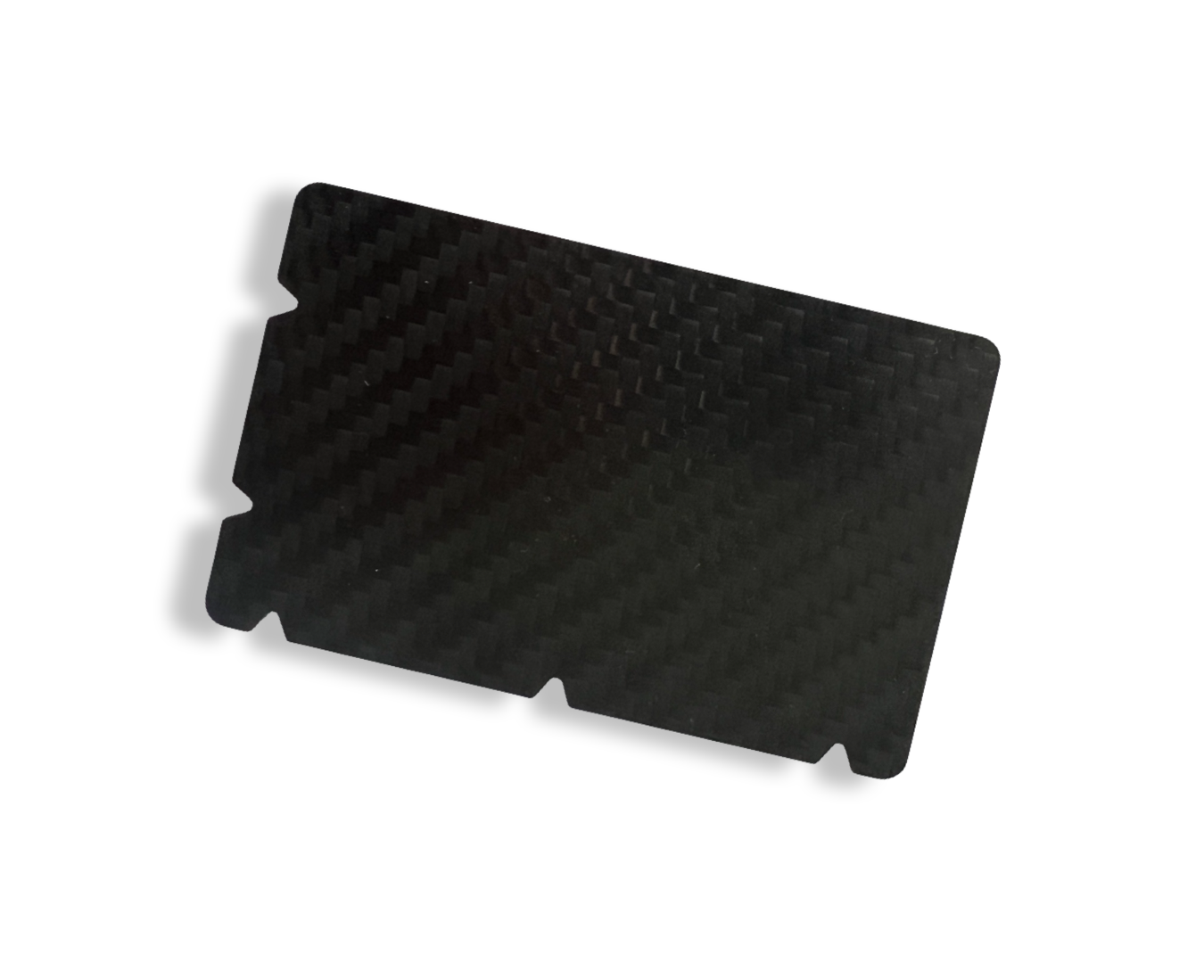 Hack card made of real carbon fiber with 5 notches in EC card/ID card format - hack card pull and hack black, stable and elegant made of carbon