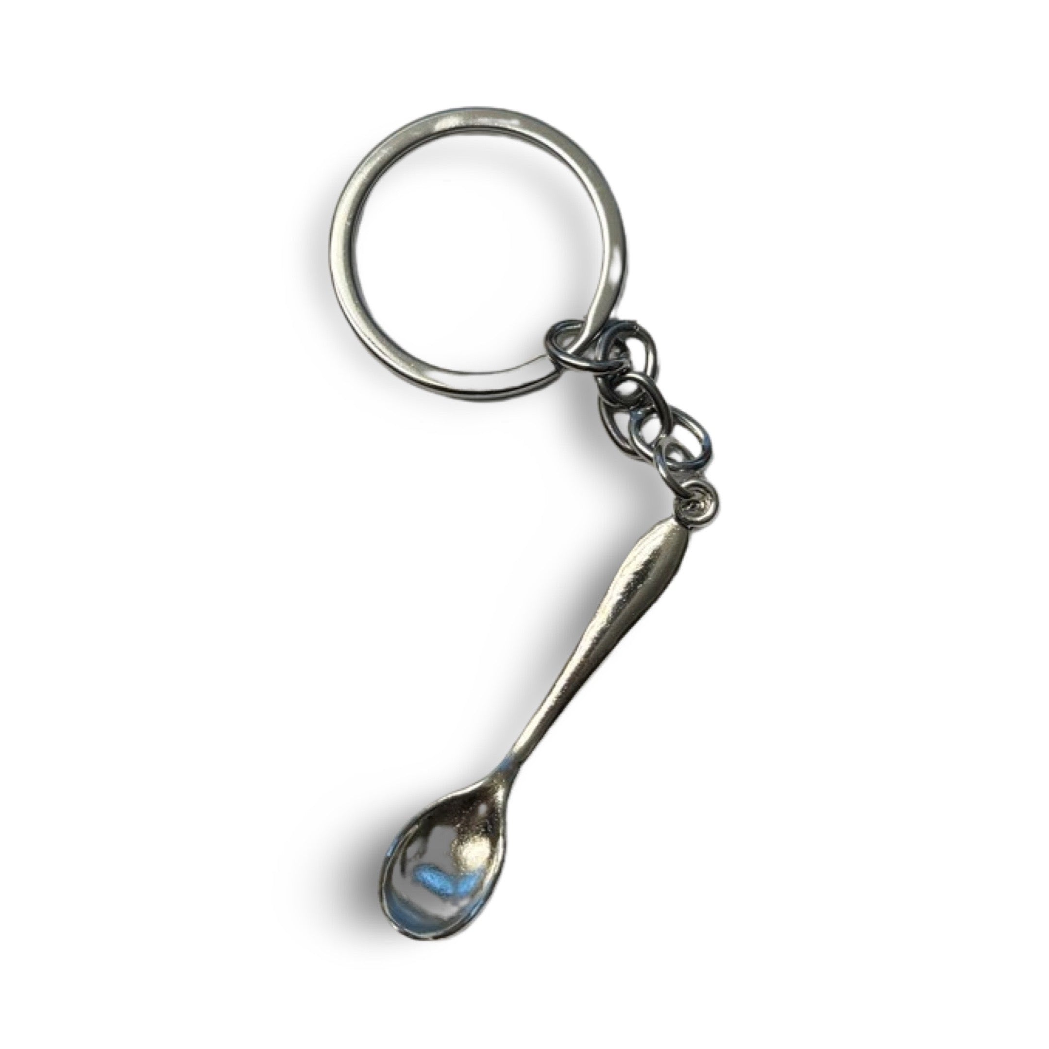 Mini Spoon Pendant Charm Keychain Dispenser Sniffer Snorter Snuff Snorter Powder Spoon Silver Spoon Snuff Snuff