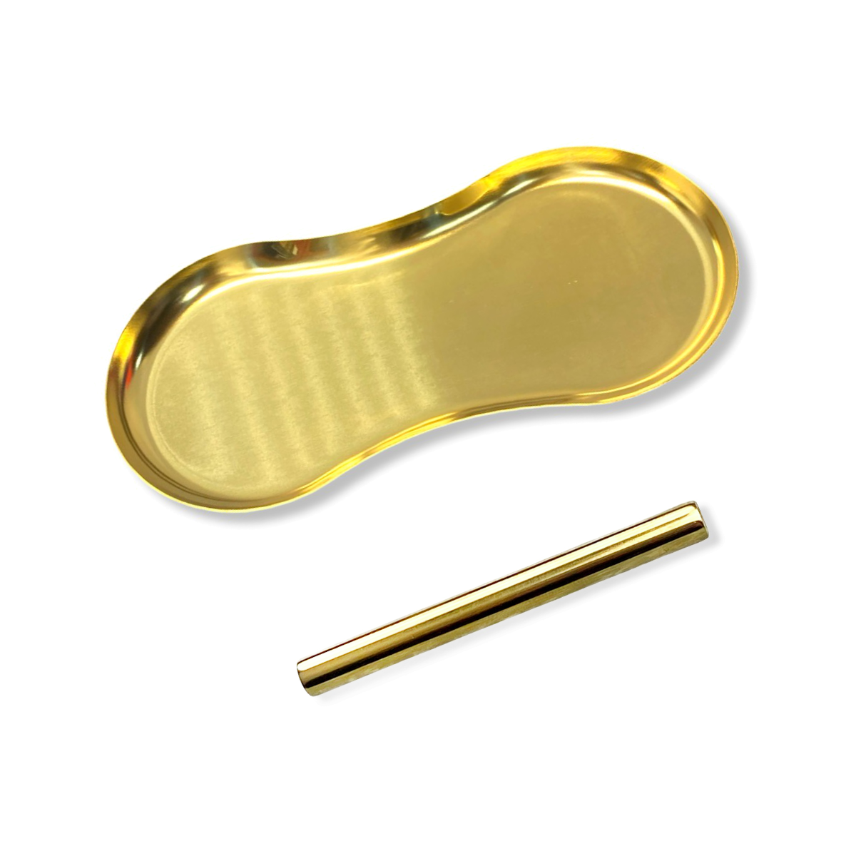 Set "Gold Oval" – Metallo Sottopiano + Tubo