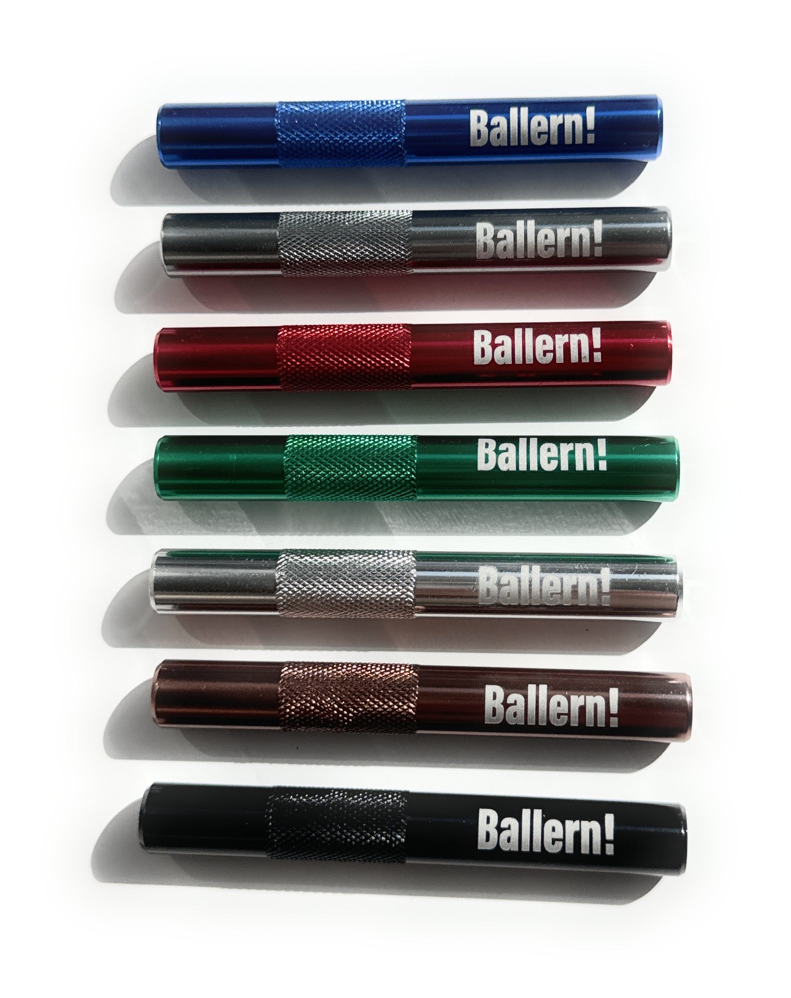 „Ballern!“ Tubes en aluminium – Stylé, robuste et fonctionnel en 7 couleurs