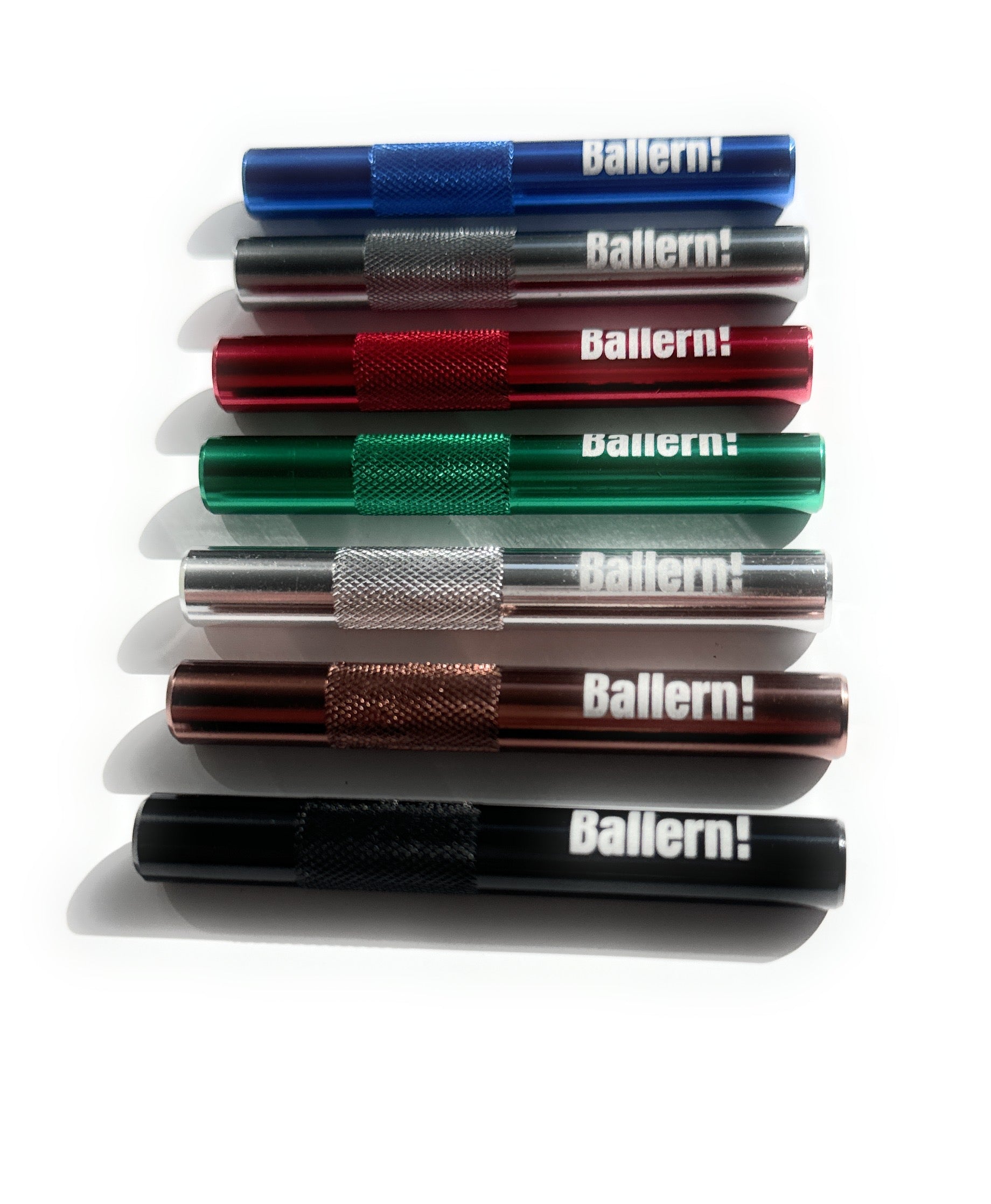 „Ballern!“ Tubes en aluminium – Stylé, robuste et fonctionnel en 7 couleurs