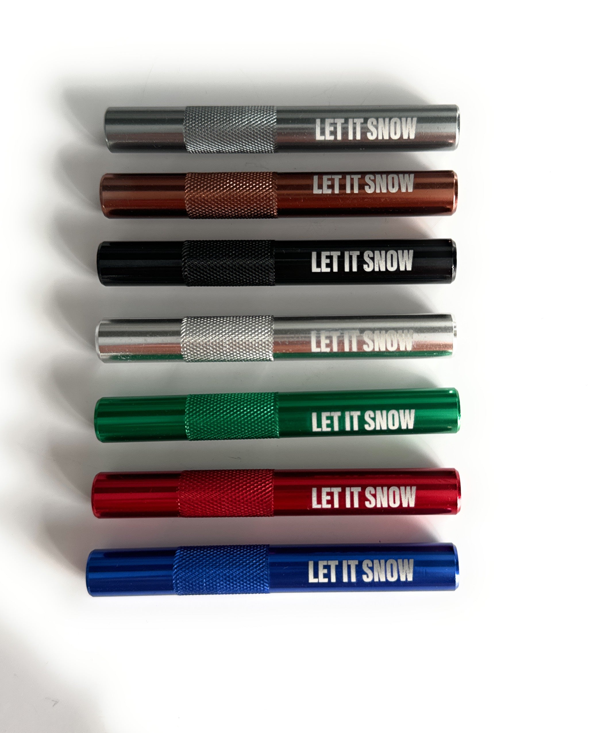 „Let it Snow“ Tubo in Alluminio – Stile, Robusto & Funzionale in 7 Colori