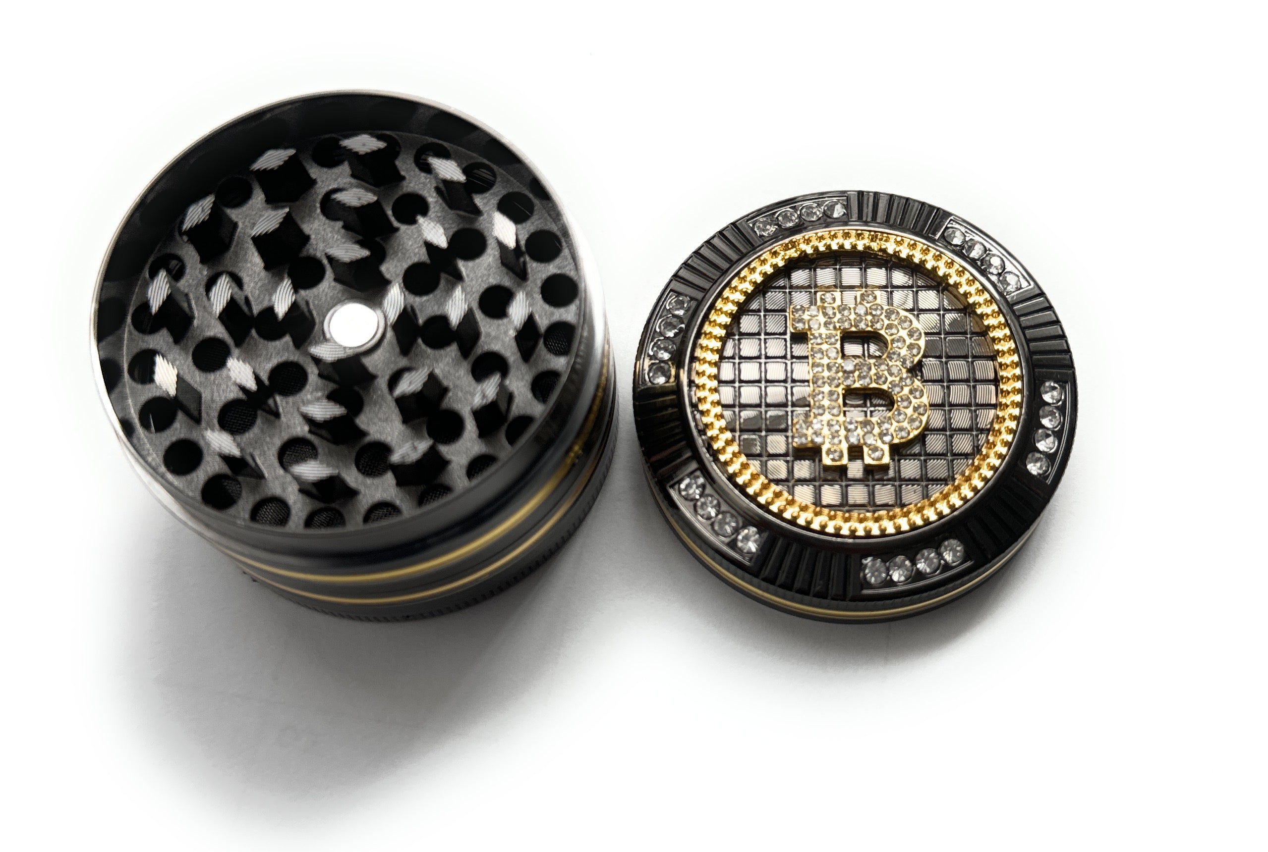 Champ High Bling Bling Molinillo de Bitcoin – 4 partes (50 mm)