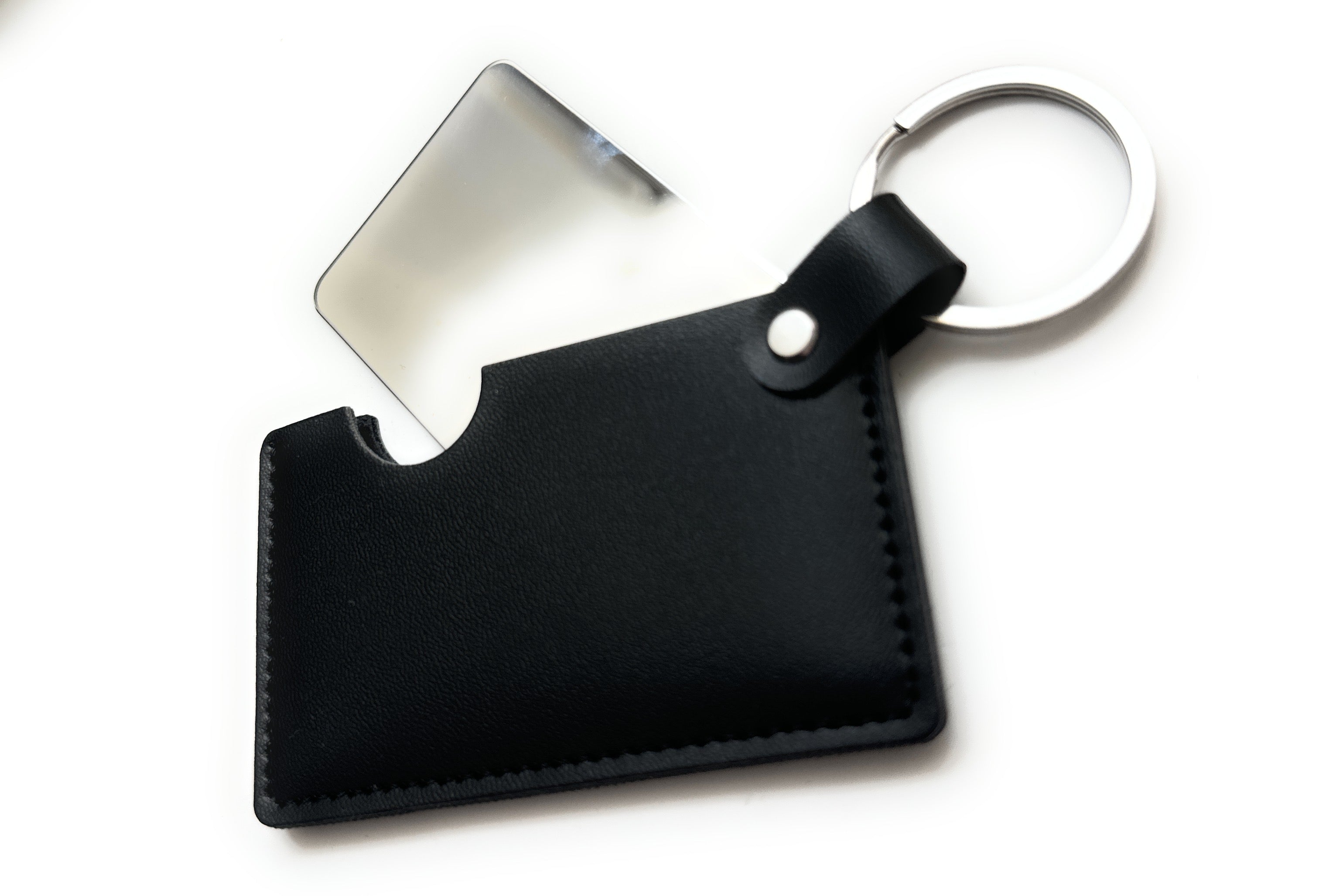 Mini Mirror To-Go – With Protective Case & Keychain Foldable