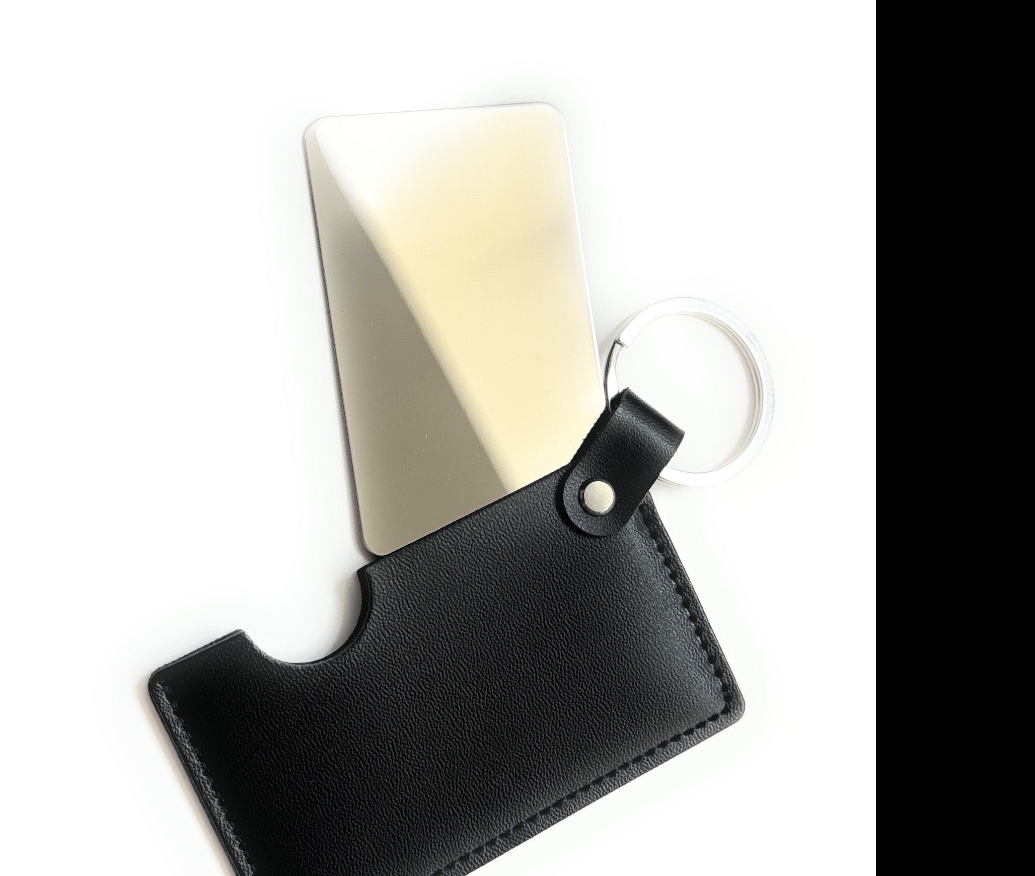 Mini Mirror To-Go – With Protective Case & Keychain Foldable