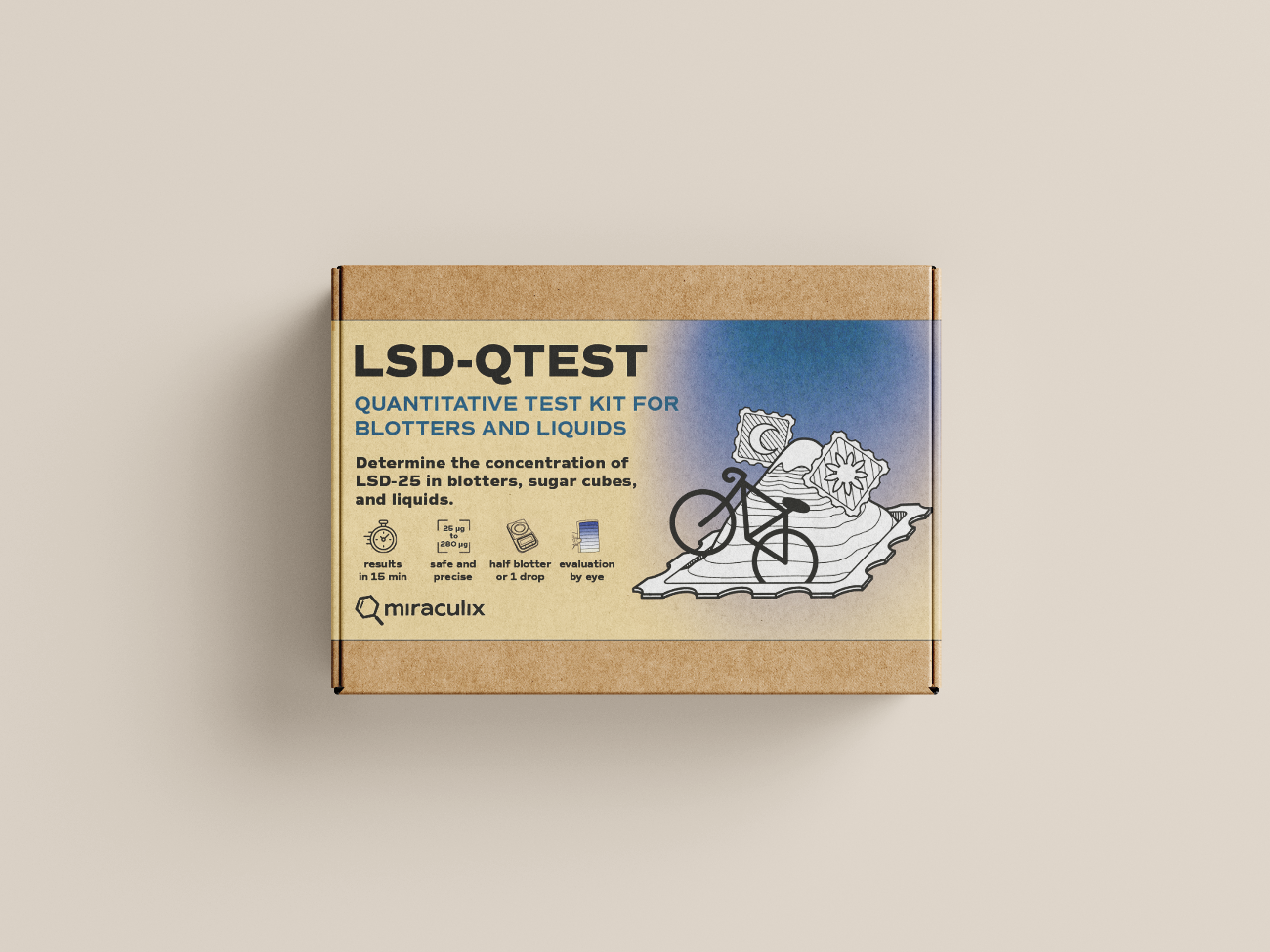 Miraculix Mobiler Schnelltest zur Bestimmung des LSD-Gehalts (LSD-QTest)