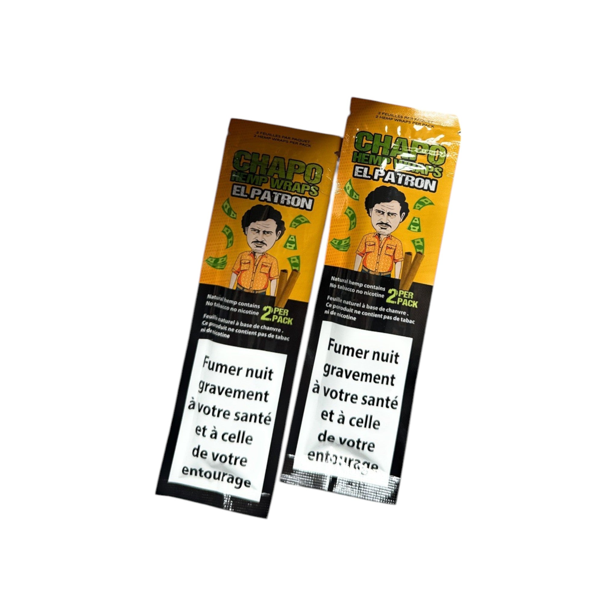 Chapo Hemp Wraps – Sin tabaco, aromático y perfecto para blunts naranja/durazno