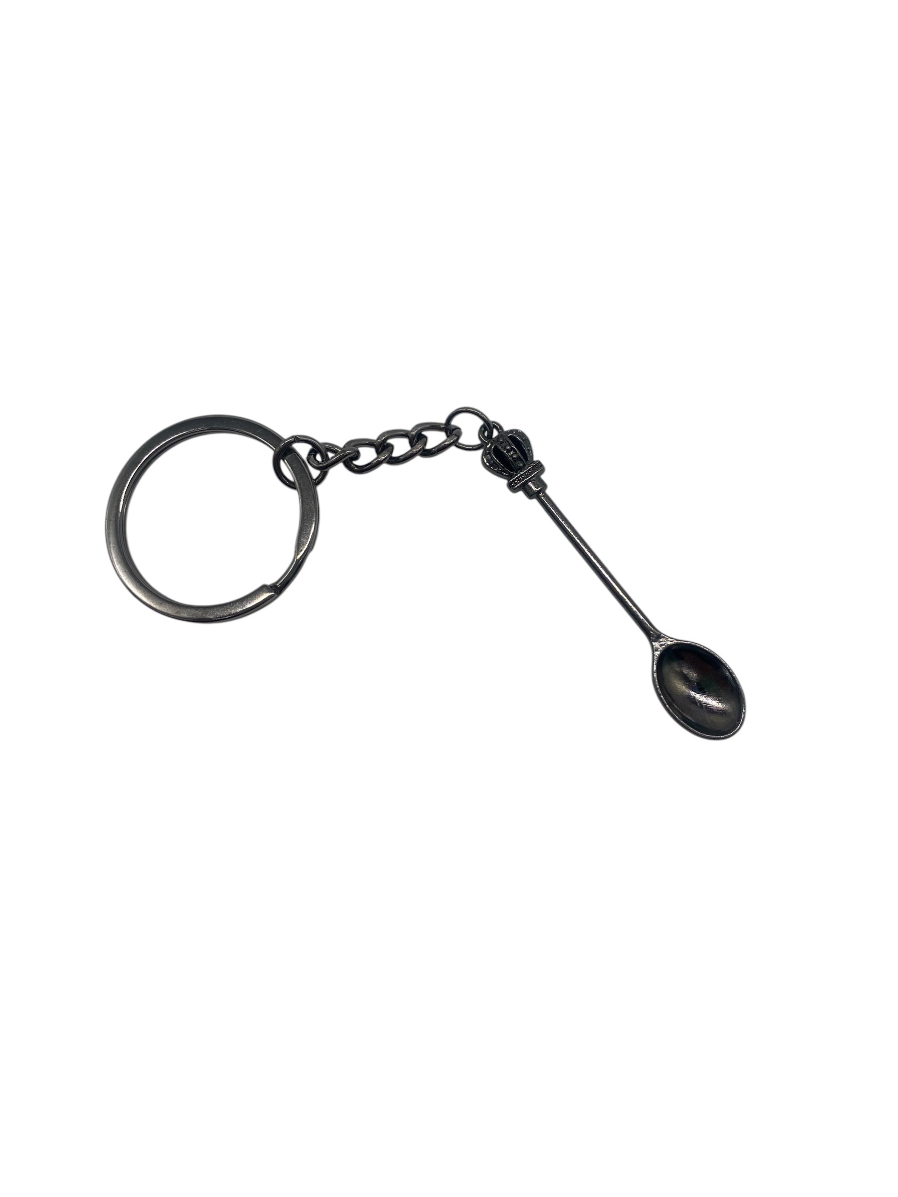 Black spoon as a key ring