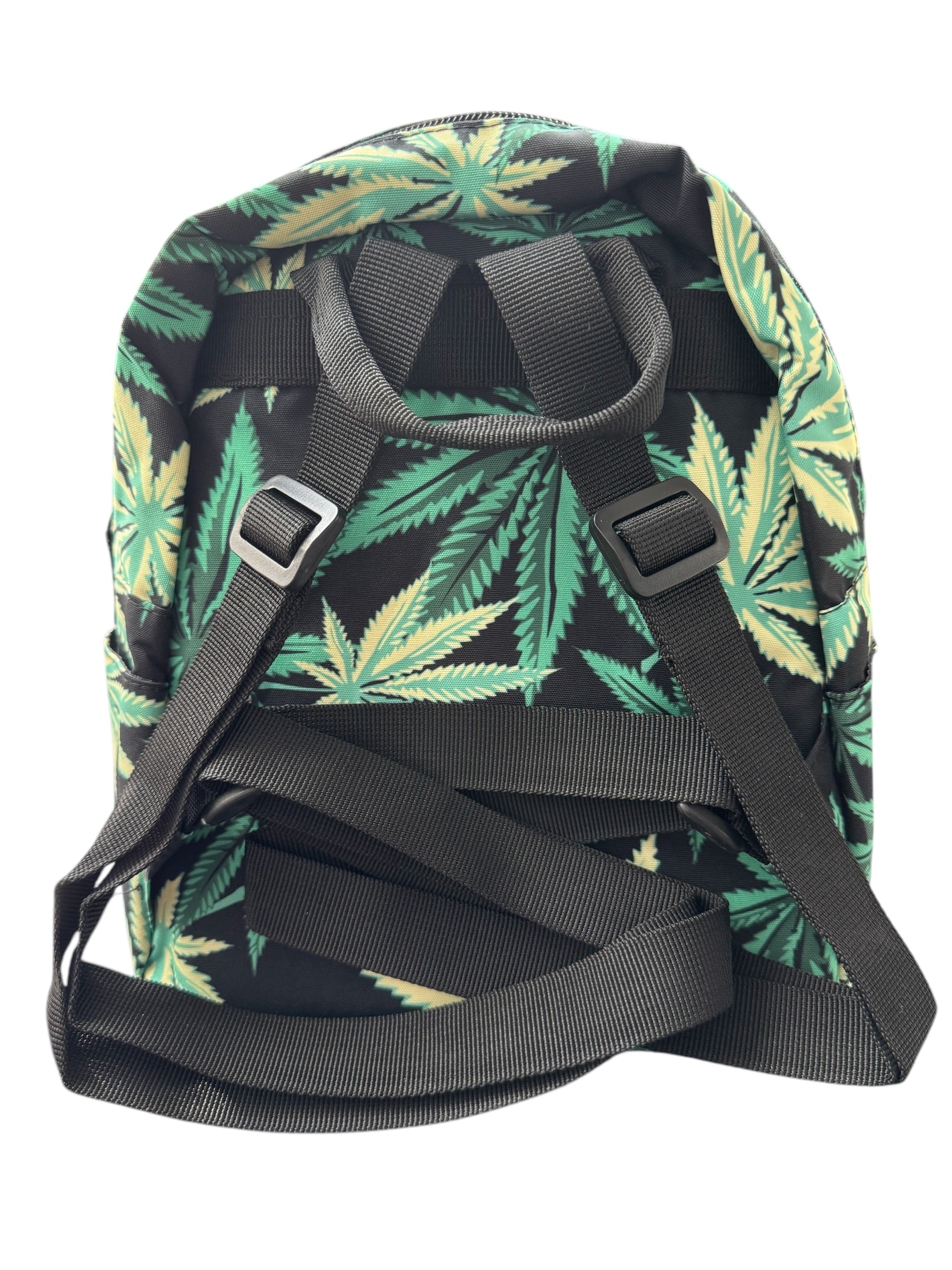 Mini-mochila con diseño de hoja de cáñamo – Casual, práctica y estilosa