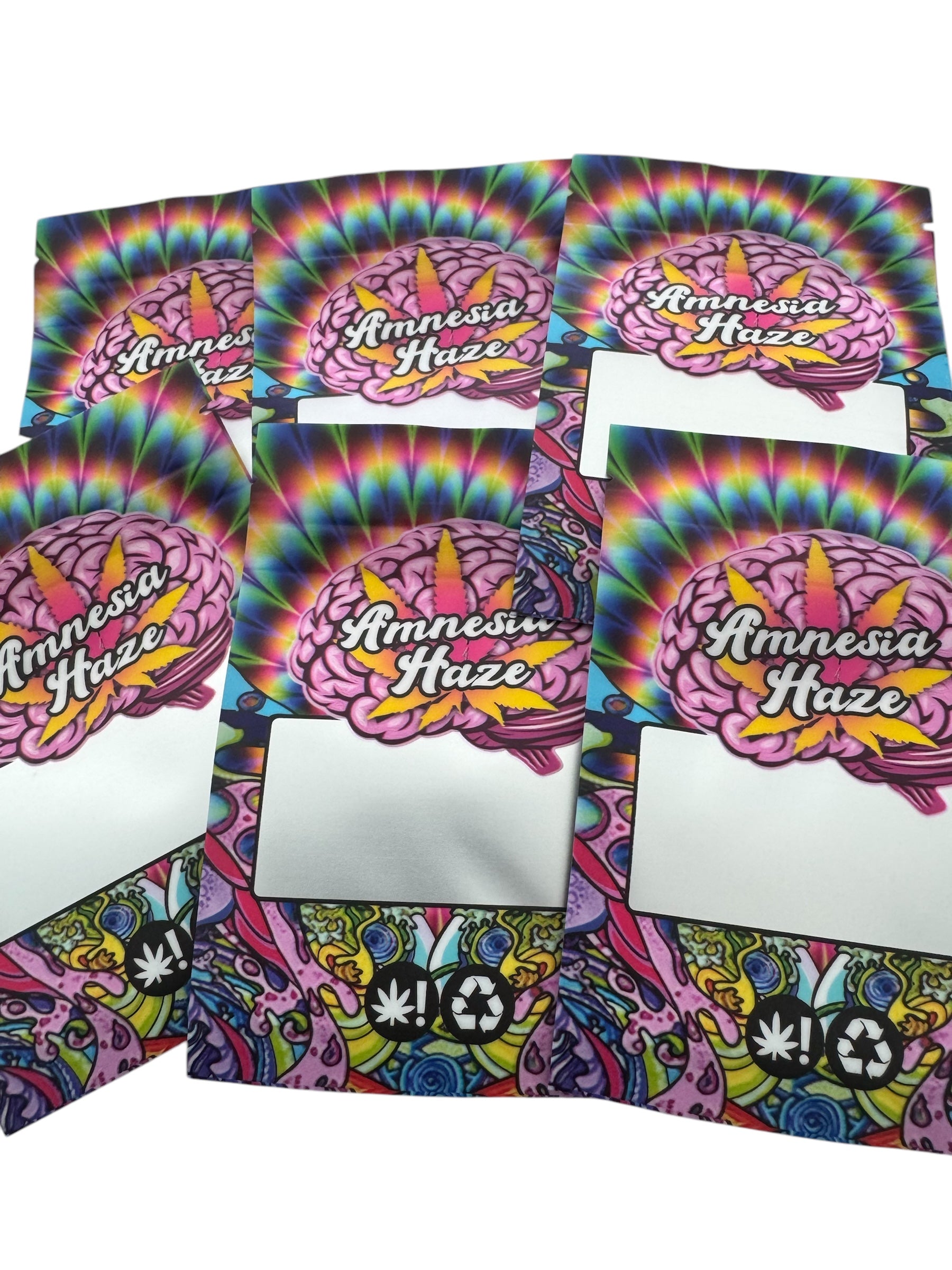 Amnesia Haze ZIP Lock Zak – Stijlvolle & veilige opslag - 10-pack