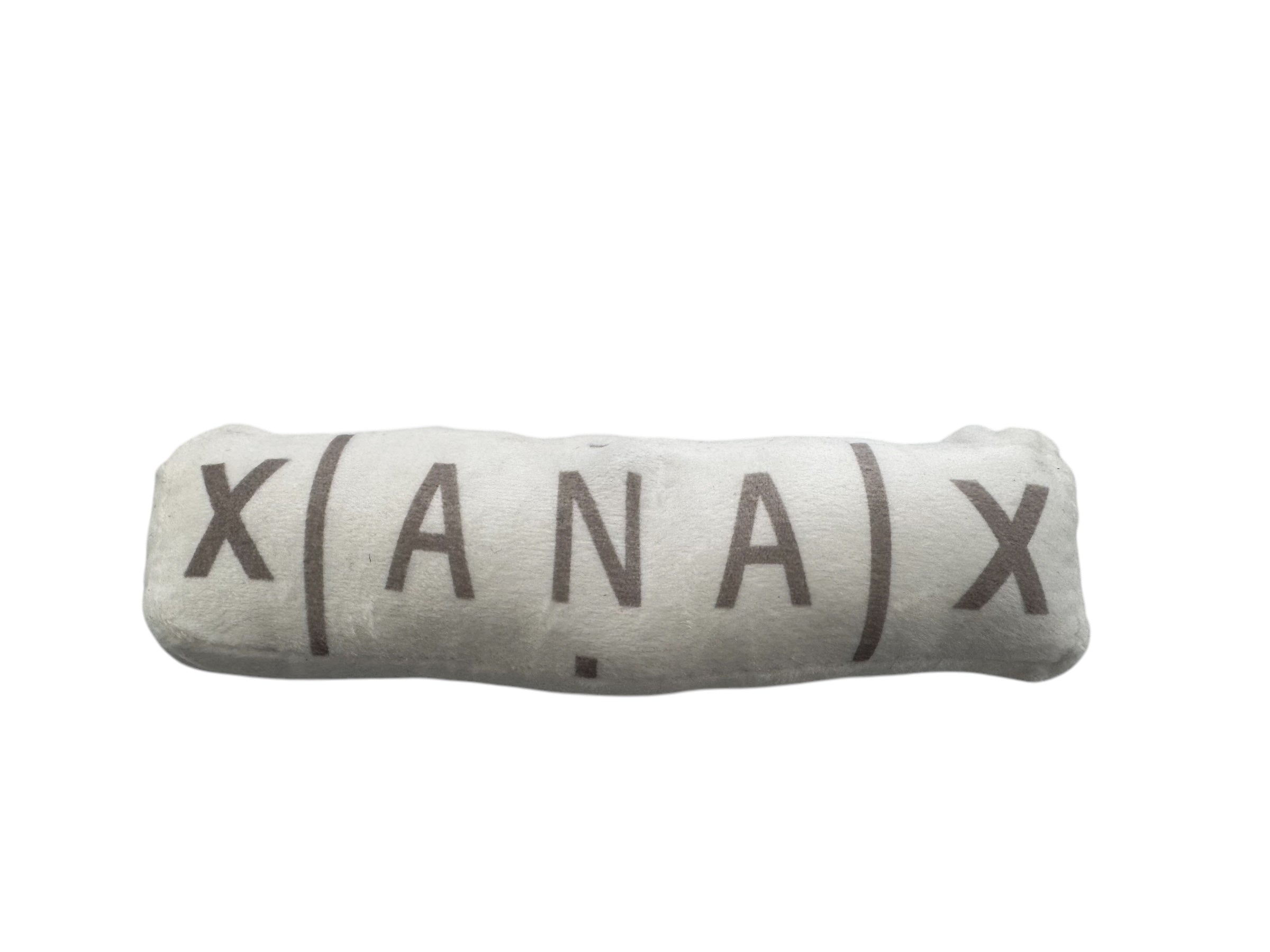 Dog Toy – Tablet Shape - Xanax, 20cm x 5cm with Squeaker Element