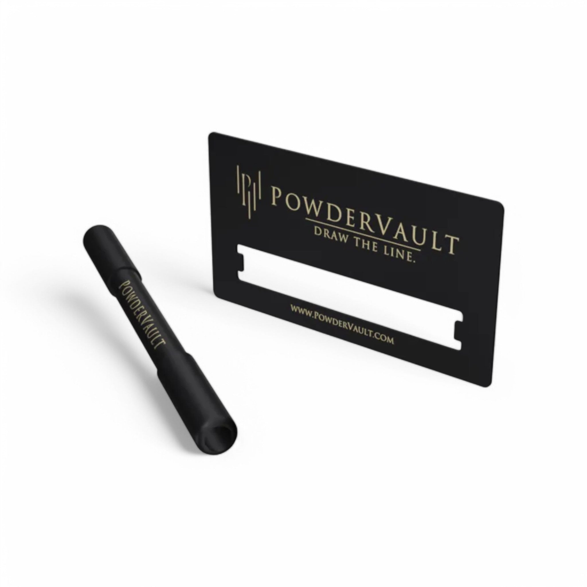 PowderVault – Micro Estensibile Tubo di Estrazione/Carta di Taglio Nera