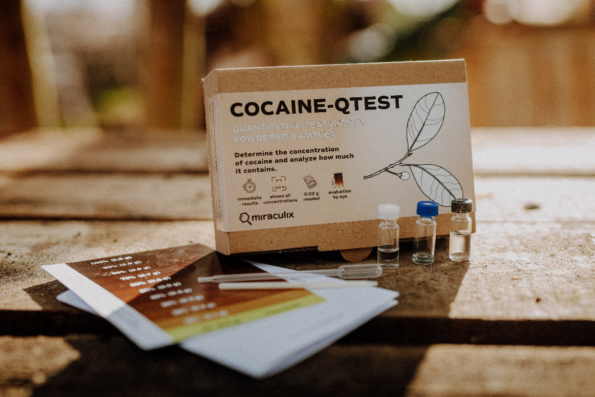 COCAINE QTEST Cocaïne Potentietest Kit – Snelle & nauwkeurige analyse van Miraculix