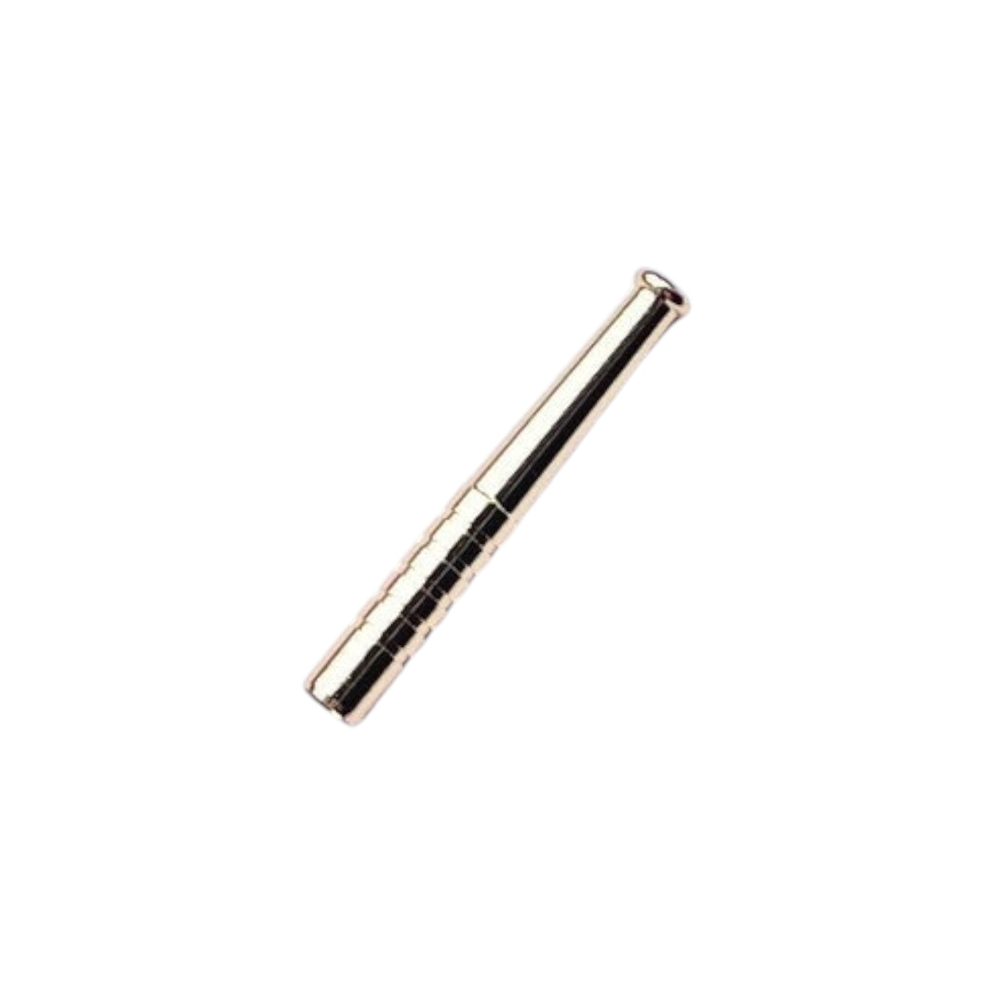 Colored Metal Straw Strohhalm Ziehröhrchen Snuff Bat Snorter Nasal Tube Bullet Sniffer Snuffer (Gold)