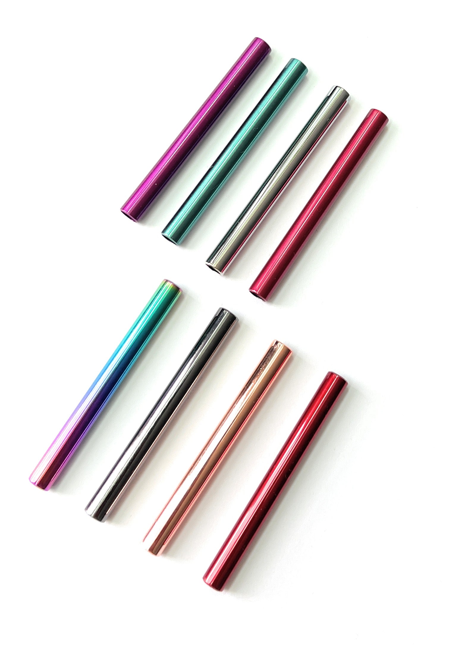 Pull tube made of aluminum - for your snuff tube - in 8 colors - 70mm - stable, light, elegant, noble