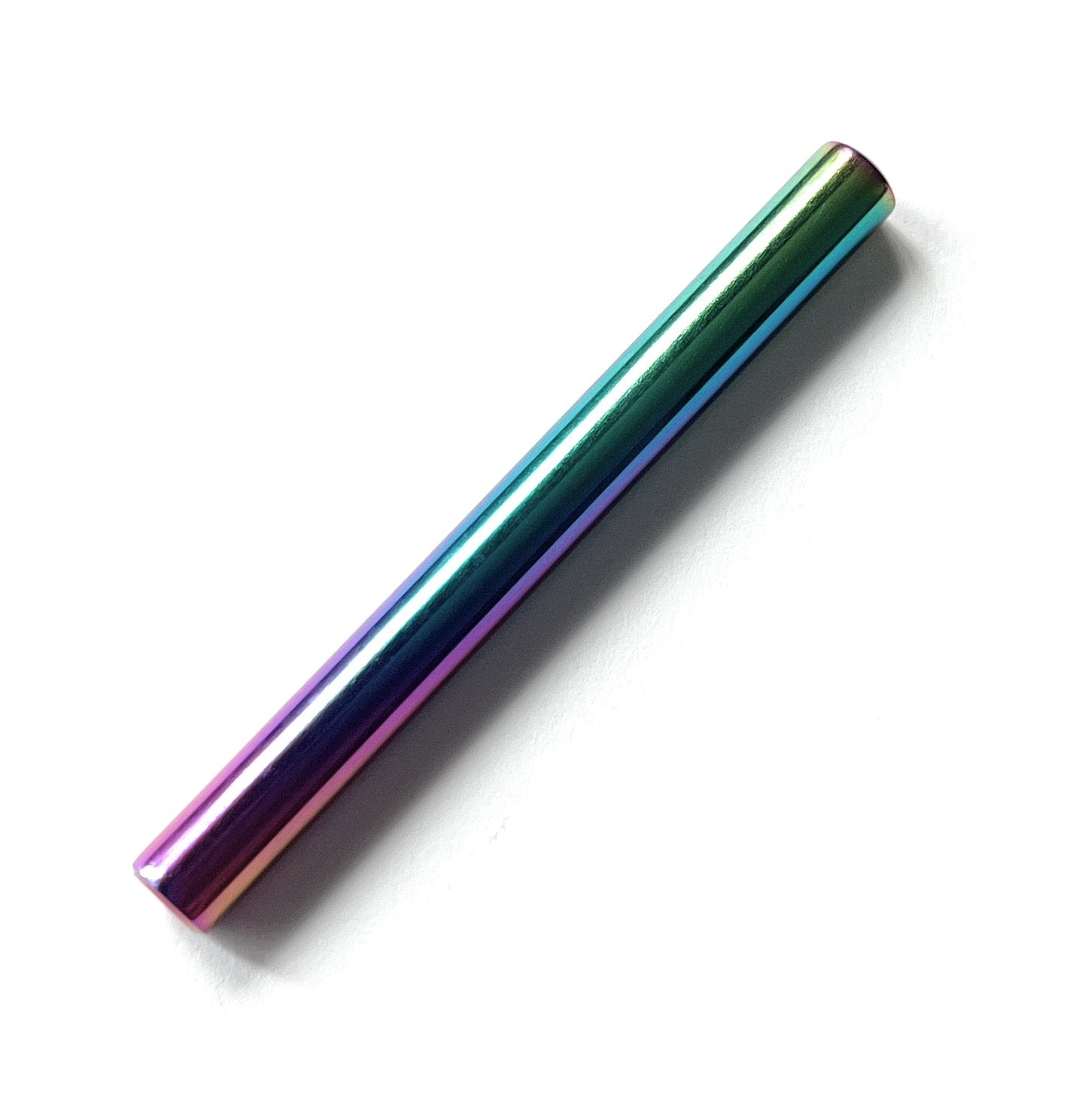 Pull tube made of aluminum 70mm long - stable, light, elegant, noble - in rainbow