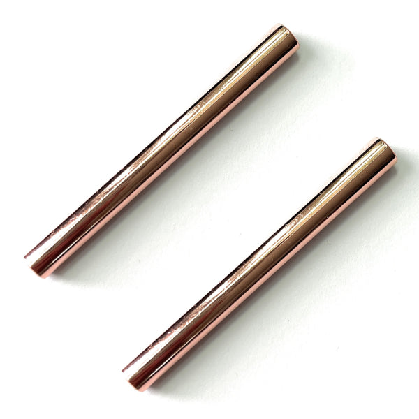 Pull tube made of aluminum in rose gold in 70mm length, stable, light, elegant, noble