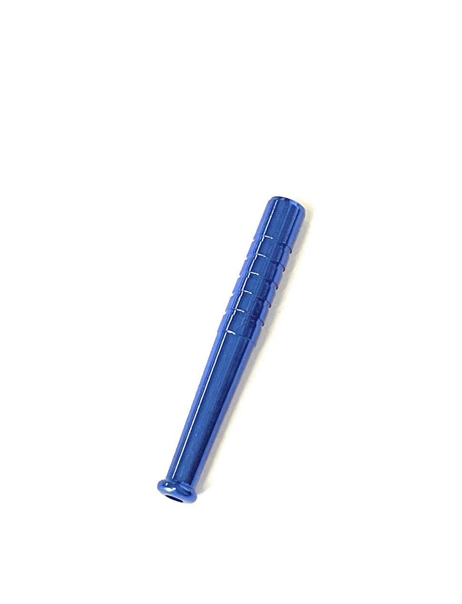 Colored Metal Straw Straw Snuff Bat Snorter Nasal Tube Bullet Sniffer Snuffer (Blue)