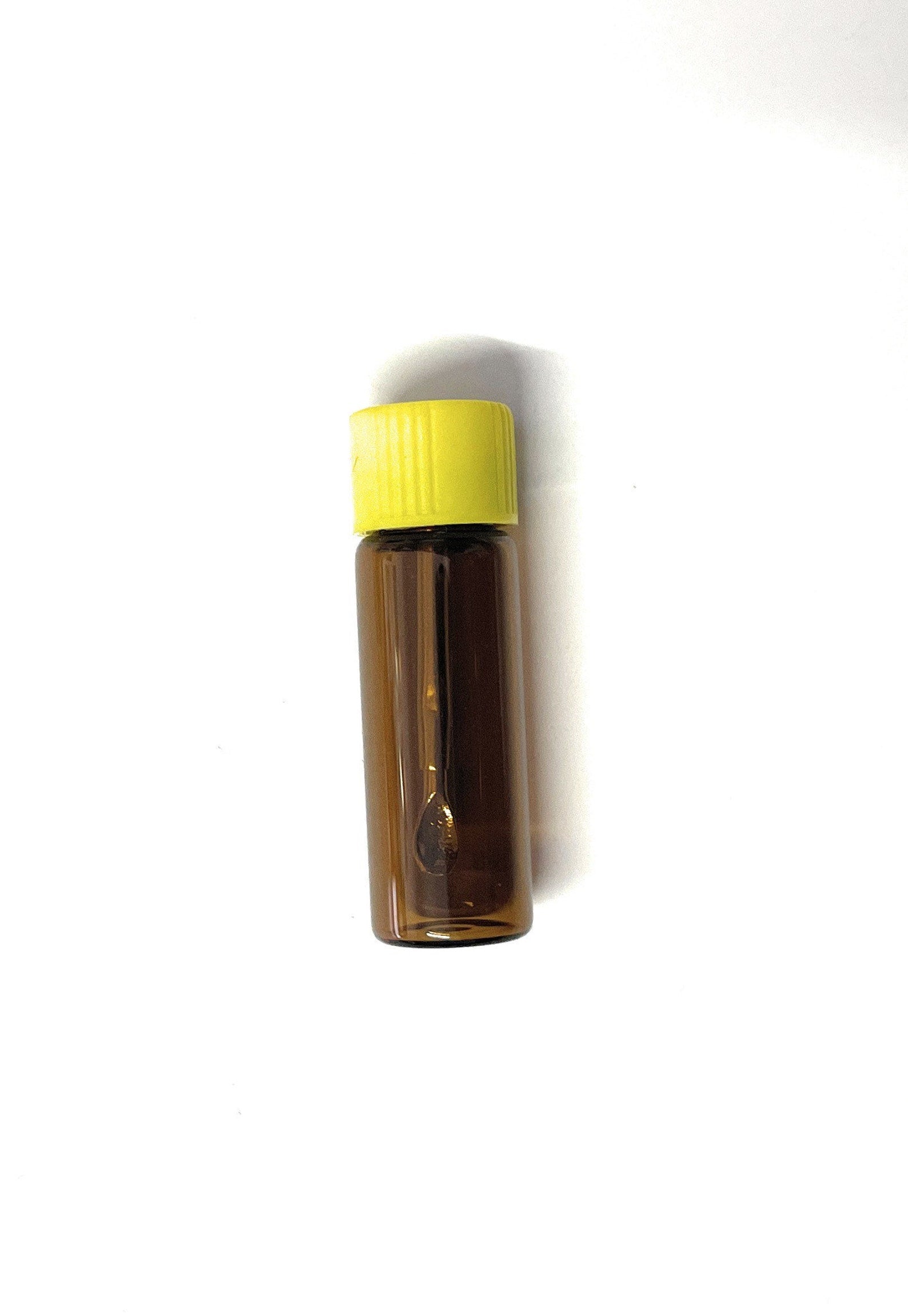 Baller bottle with telescopic spoon – Brown with yellow lid