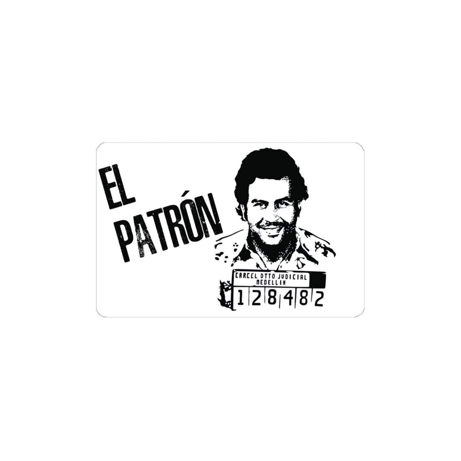 Card "El Patron1" in EC card/identity card format for snuff-snuff dispenser -hack card-draw and hack Escobar