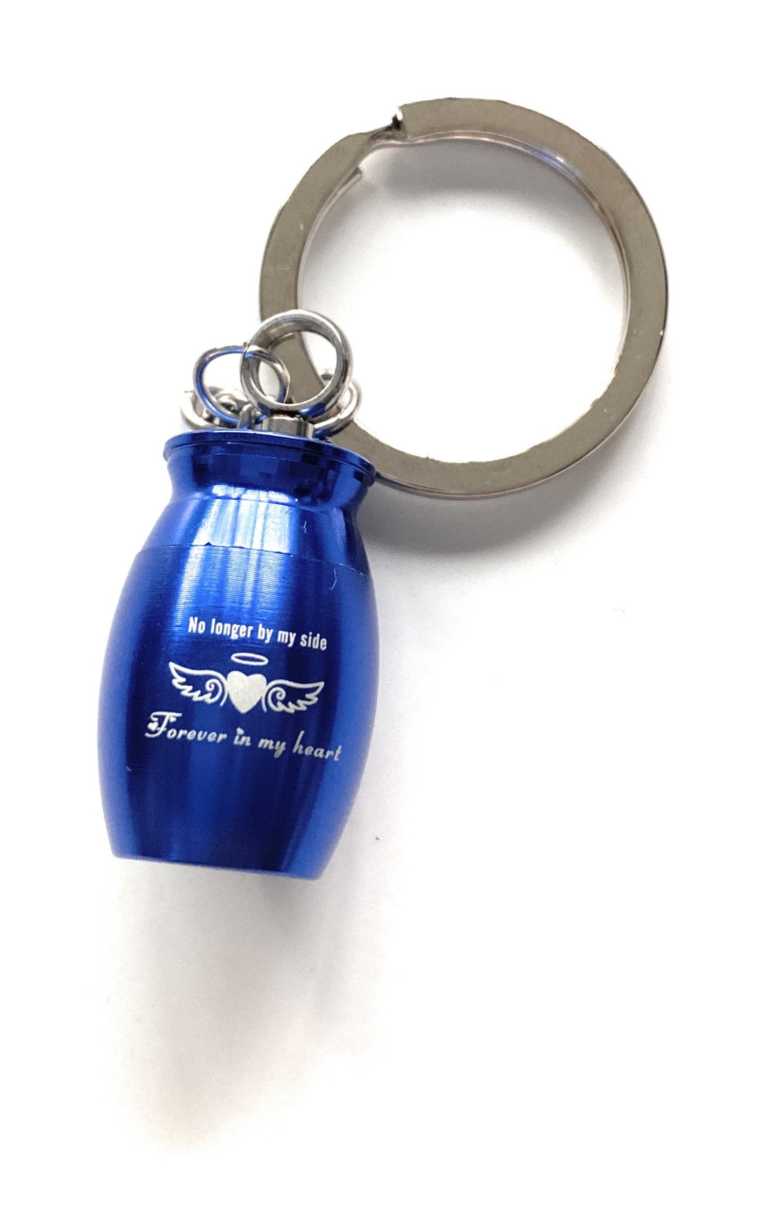 Mini Capsule Sleutelhanger – Schroef Sleutelhanger voor onderweg (Blauw)